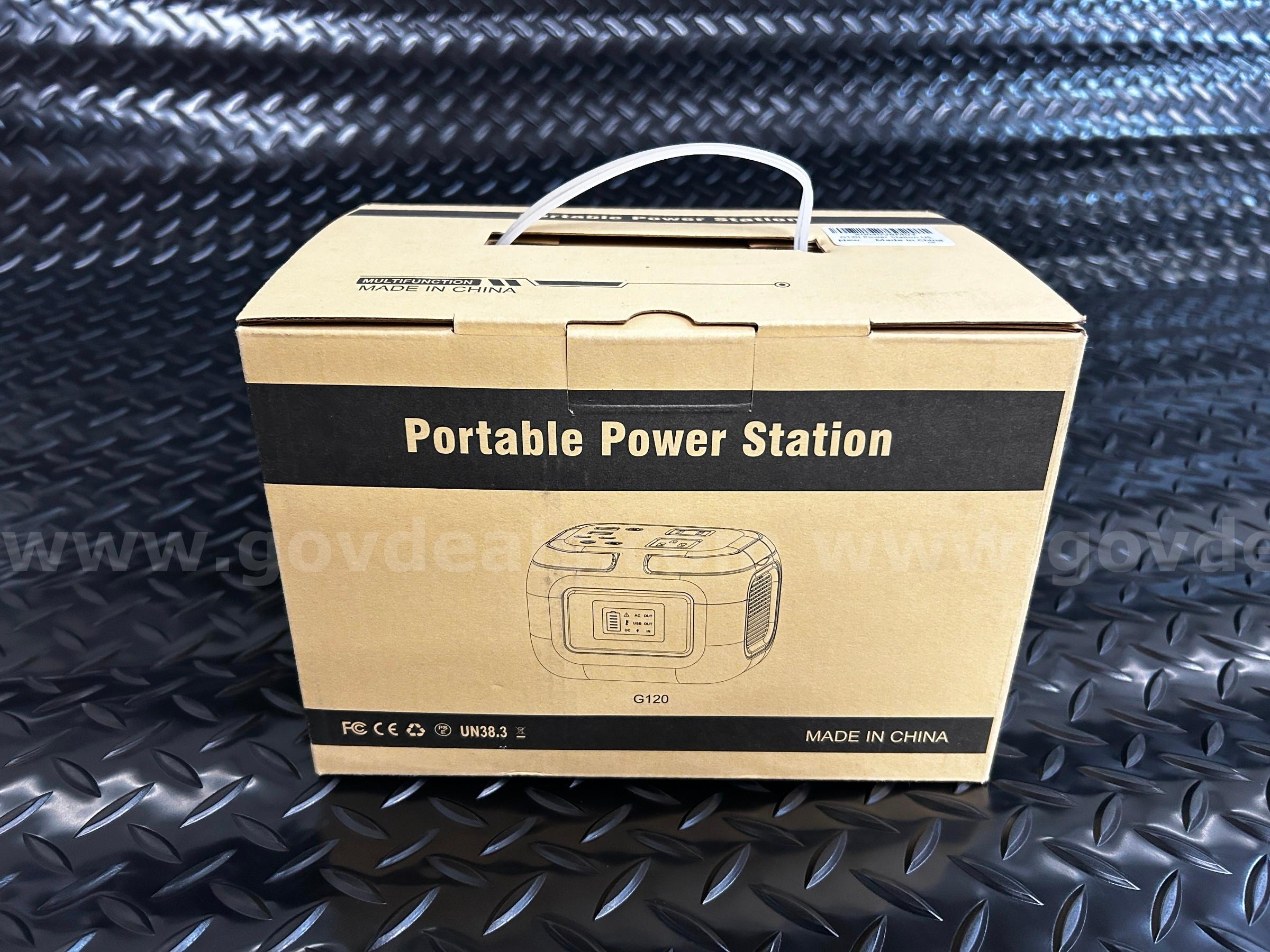 Lot of 5 - FREE SHIPPING – Portable Power Station 97Wh 120W Backup Lithium Battery  120W Government Surplus Auction - Photo #2
