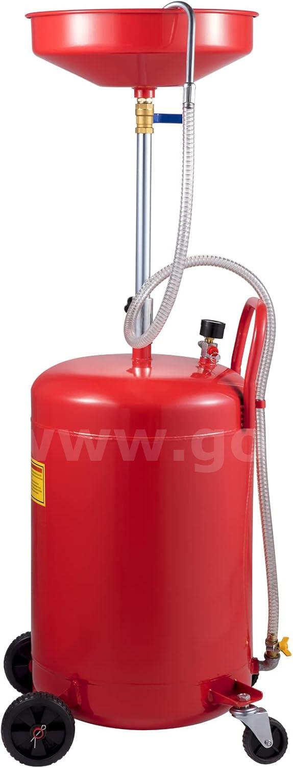SHIPS FOR FREE Heavy-Duty 20 Gallon Air Operated Waste Oil Drain Tank w/ Adjustable Funnel   Government Surplus Auction - Photo #2