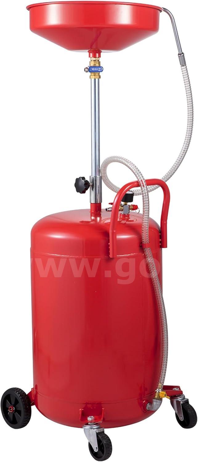 SHIPS FOR FREE Heavy-Duty 20 Gallon Air Operated Waste Oil Drain Tank w/ Adjustable Funnel   Government Surplus Auction - Photo #3