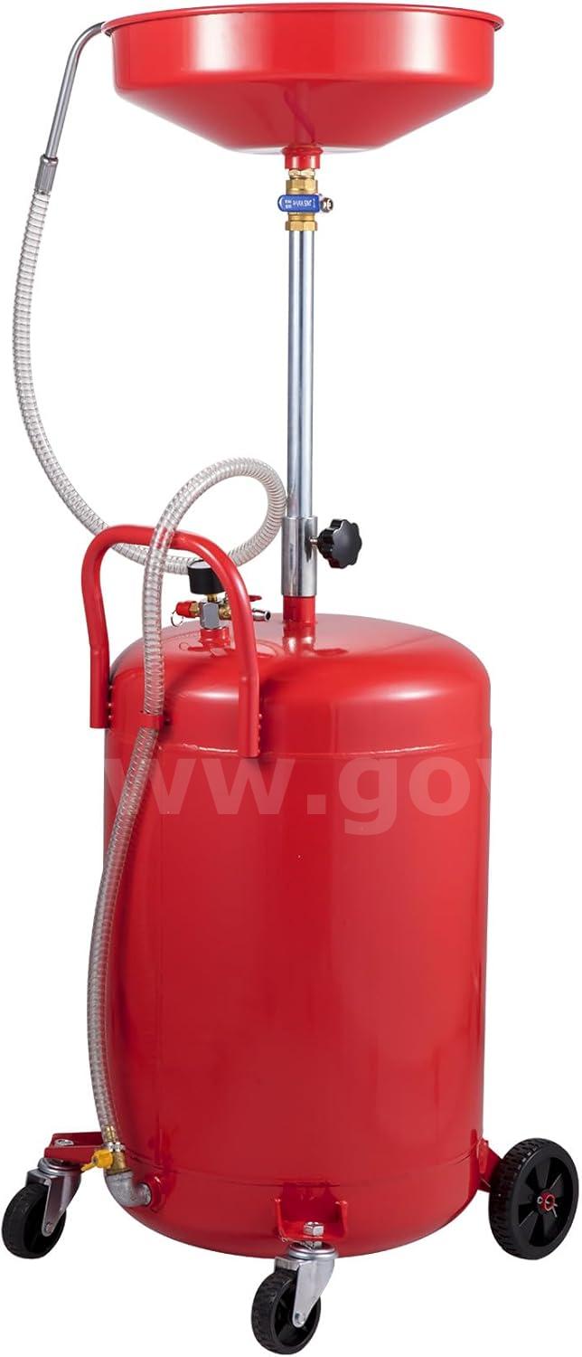 SHIPS FOR FREE Heavy-Duty 20 Gallon Air Operated Waste Oil Drain Tank w/ Adjustable Funnel   Government Surplus Auction - Photo #4