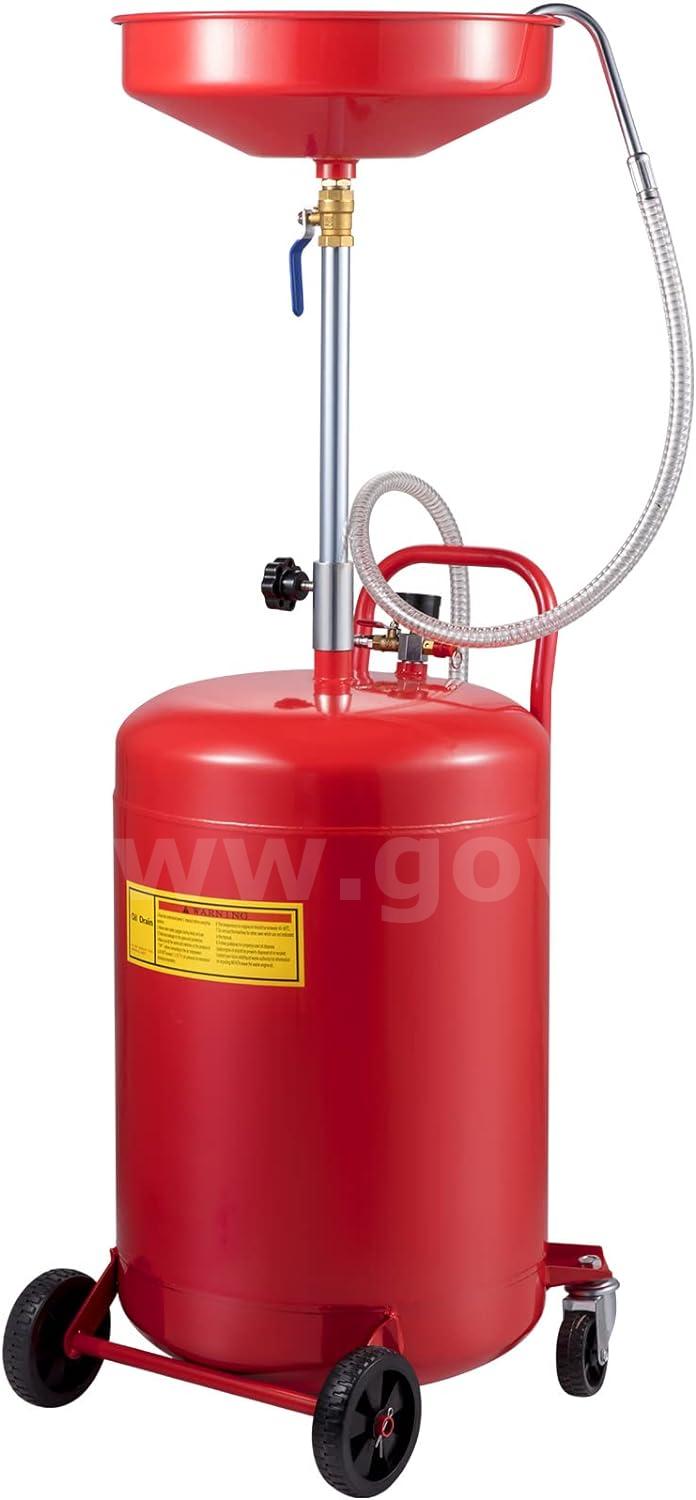 SHIPS FOR FREE Heavy-Duty 20 Gallon Air Operated Waste Oil Drain Tank w/ Adjustable Funnel   Government Surplus Auction - Photo #6