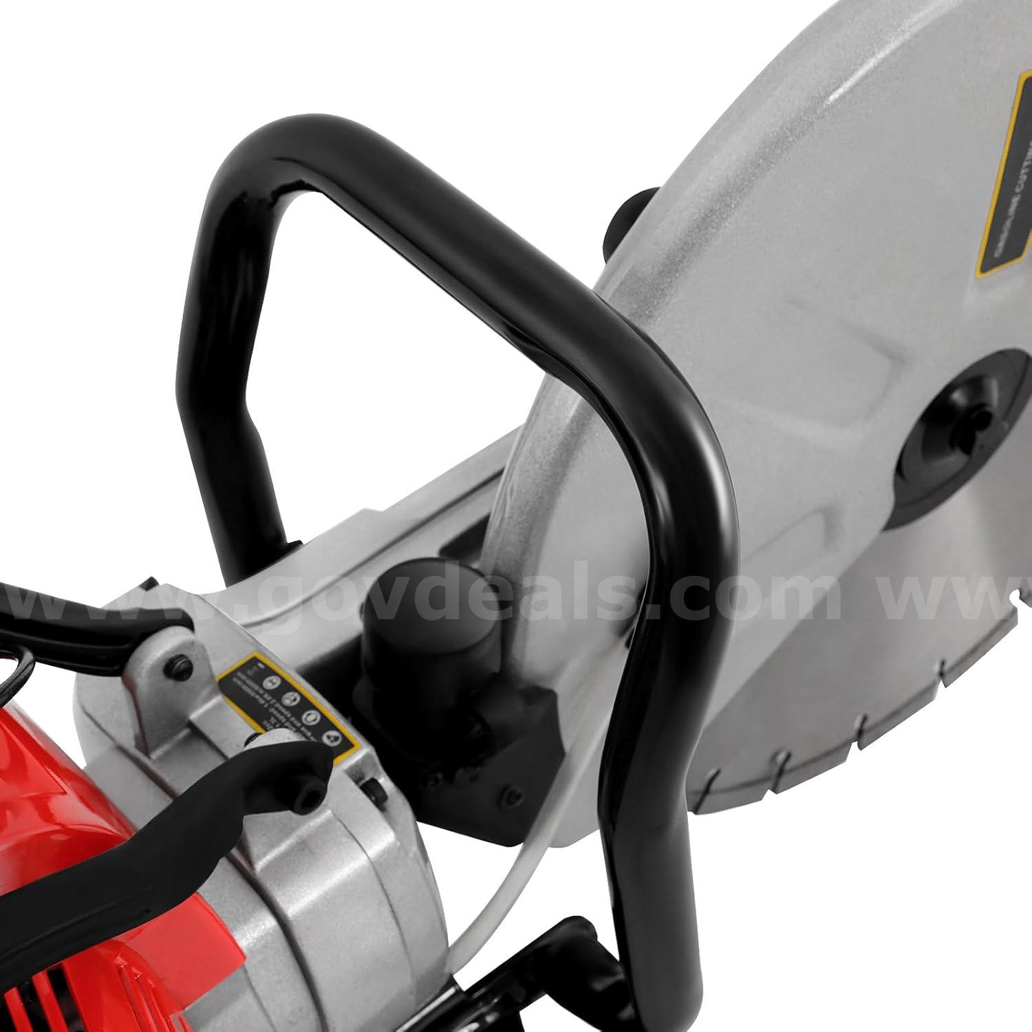 FREE SHIPPING - 1400W 16" Gas Concrete Saw 52cc Cut-Off Cutter 4" Depth GAS  1400W Government Surplus Auction - Photo #4