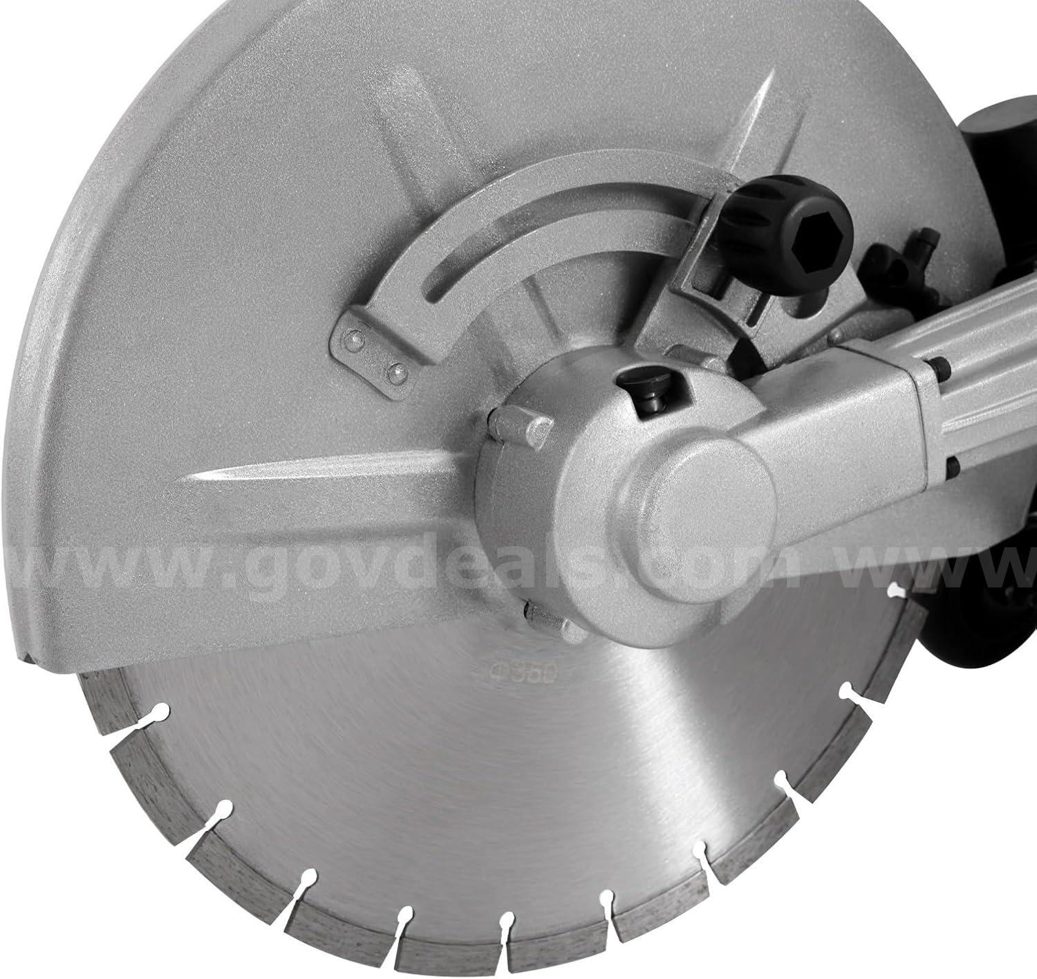 FREE SHIPPING - 1400W 16" Gas Concrete Saw 52cc Cut-Off Cutter 4" Depth GAS  1400W Government Surplus Auction - Photo #6