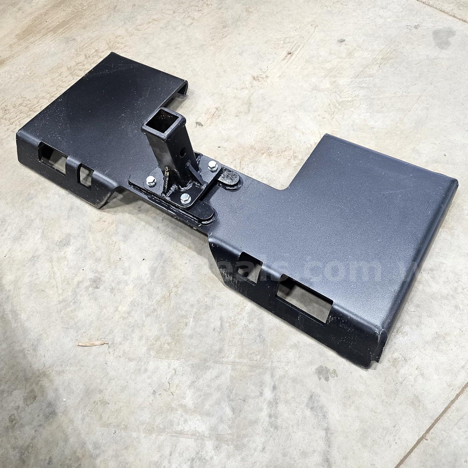 FREE SHIPPING - NEW 3/8" Skid Steer Mount Plate w/ 2" Removable Receiver Hitch