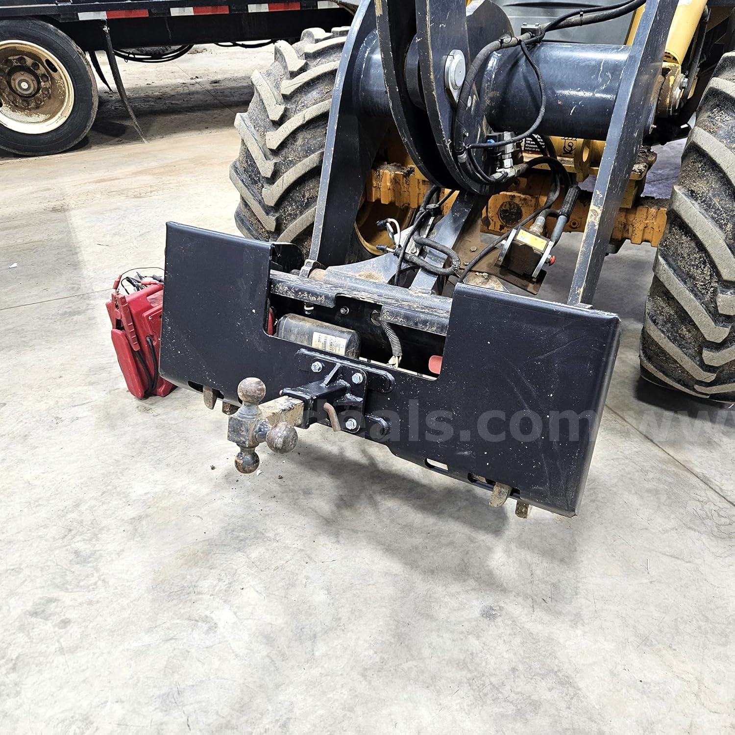FREE SHIPPING - NEW 3/8" Skid Steer Mount Plate w/ 2" Removable Receiver Hitch   Government Surplus Auction - Photo #4