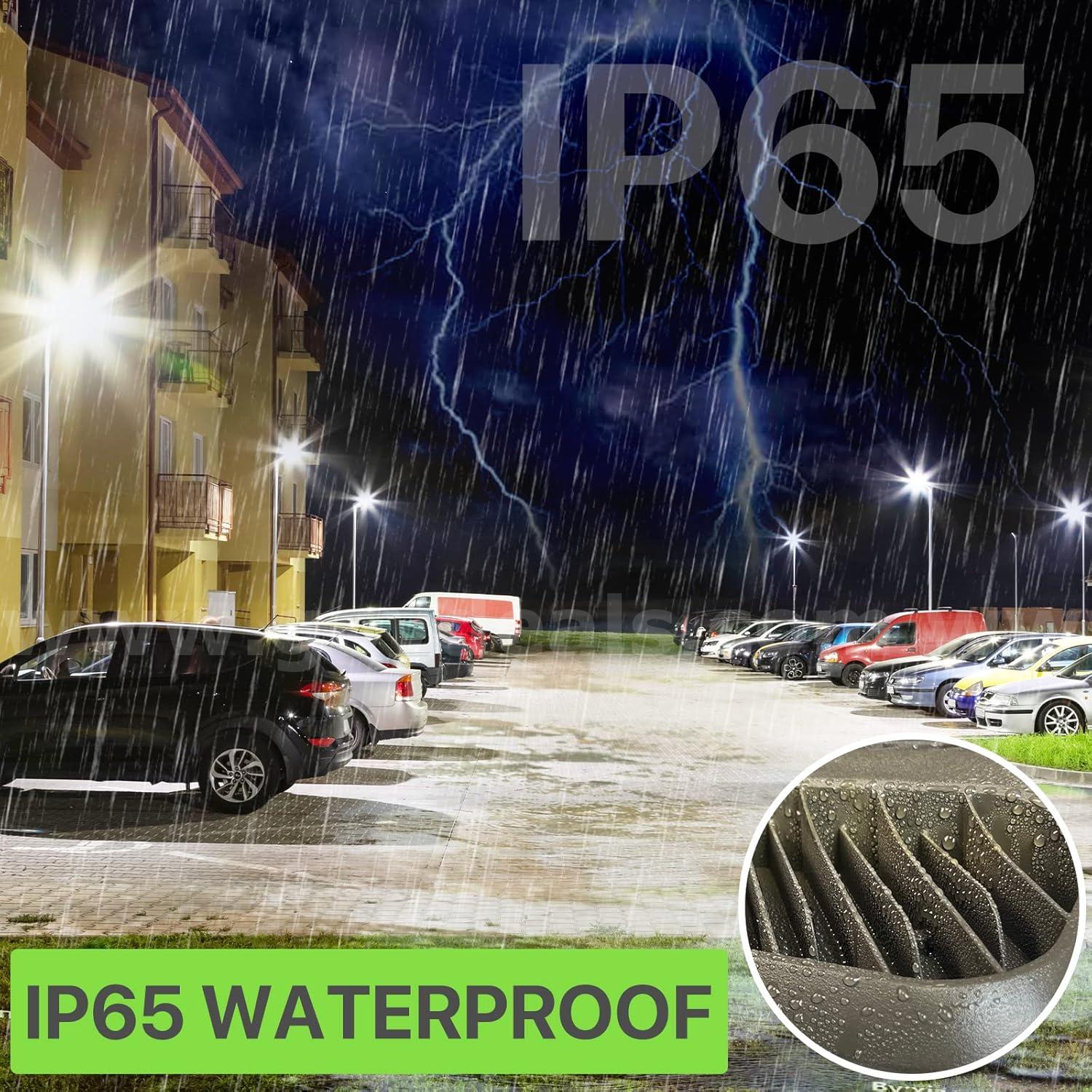 FREE SHIPPING NEW Lot of 2 – 150W LED Parking Lot Lights 22500LM Slip Fitter Mount  150W Government Surplus Auction - Photo #3