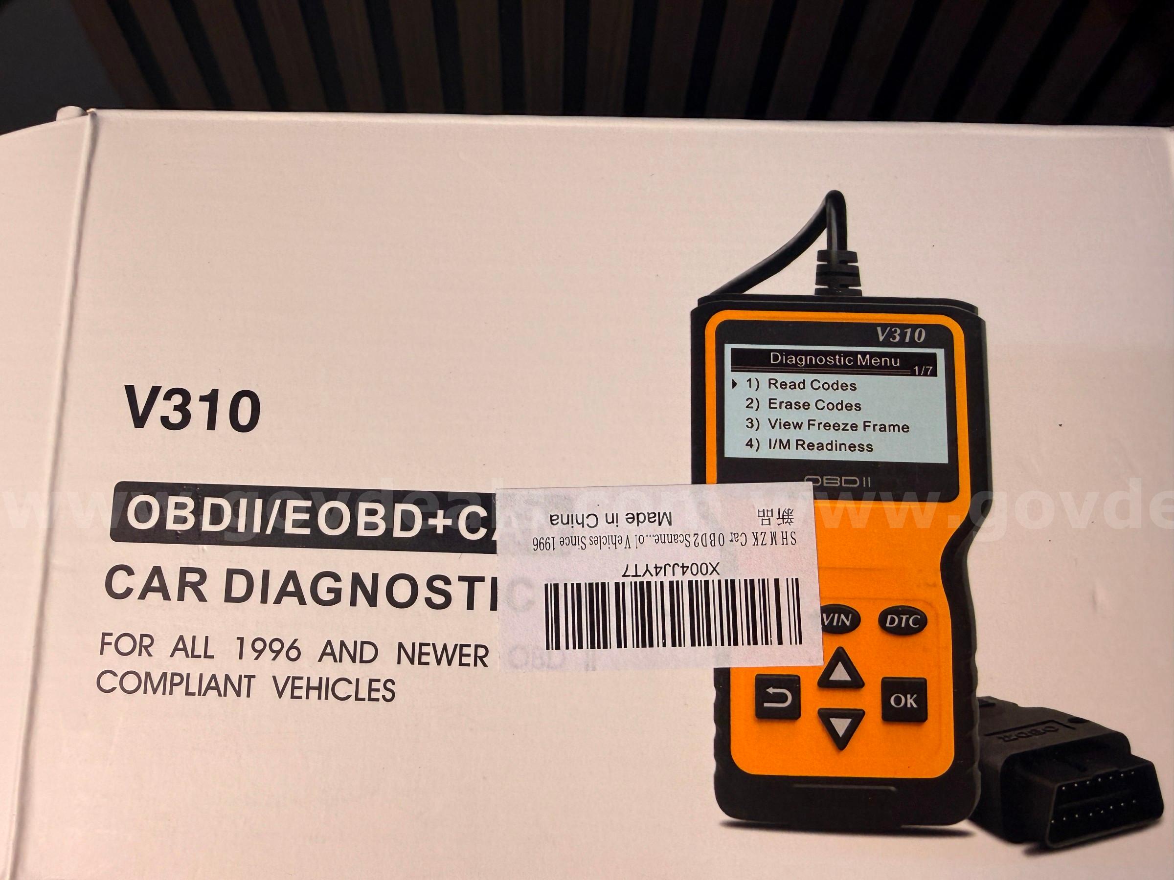 Free Shipping - New Color Screen OBD2 Scanner Engine Code Reader Diagnostic Tool   Government Surplus Auction - Primary Photo
