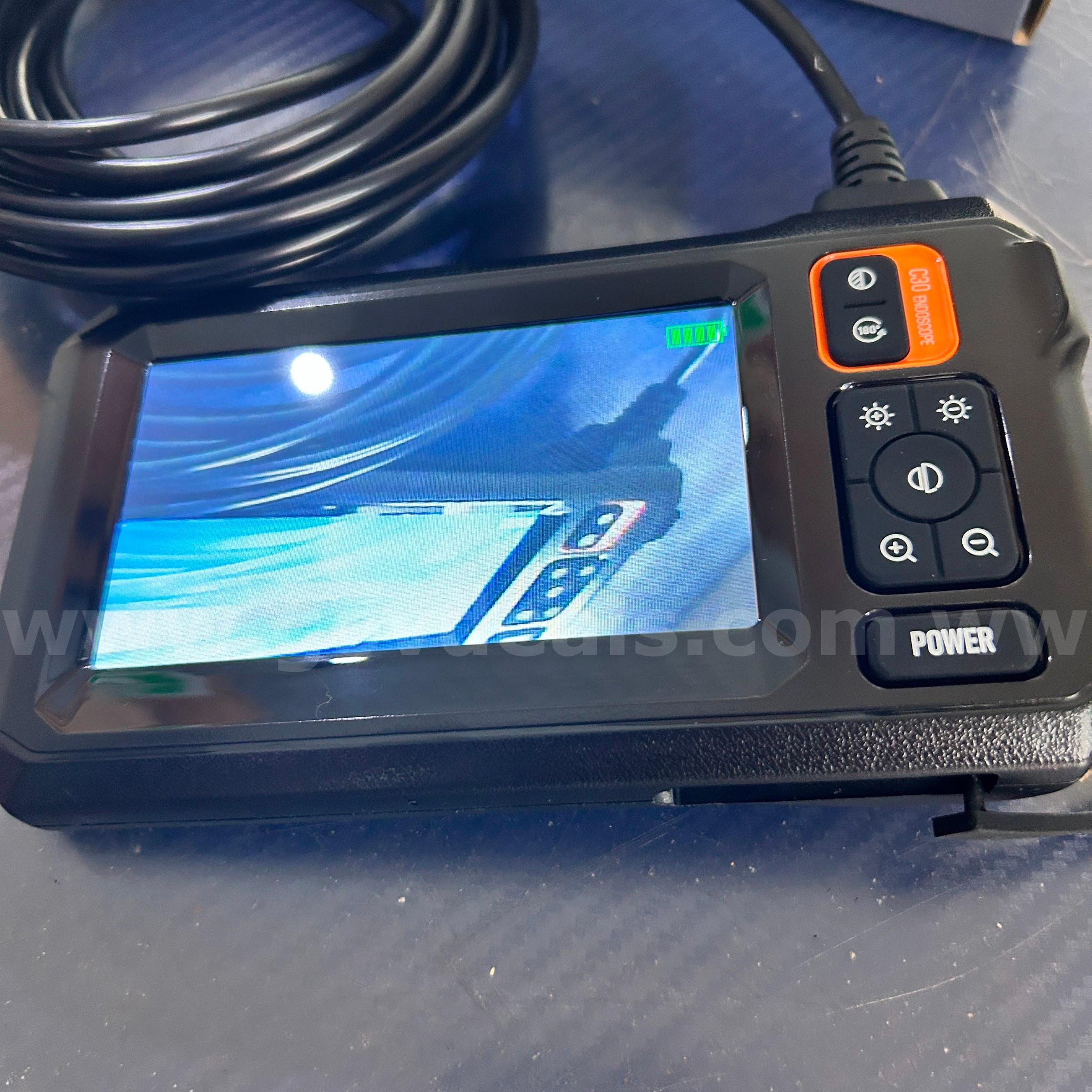 FREE SHIPPING Endoscope Micro Camera with Light, Inspection Borescope w 4.3" IPS Screen, 1920P HD with 8 LED Lights,  1920P Government Surplus Auction - Photo #4