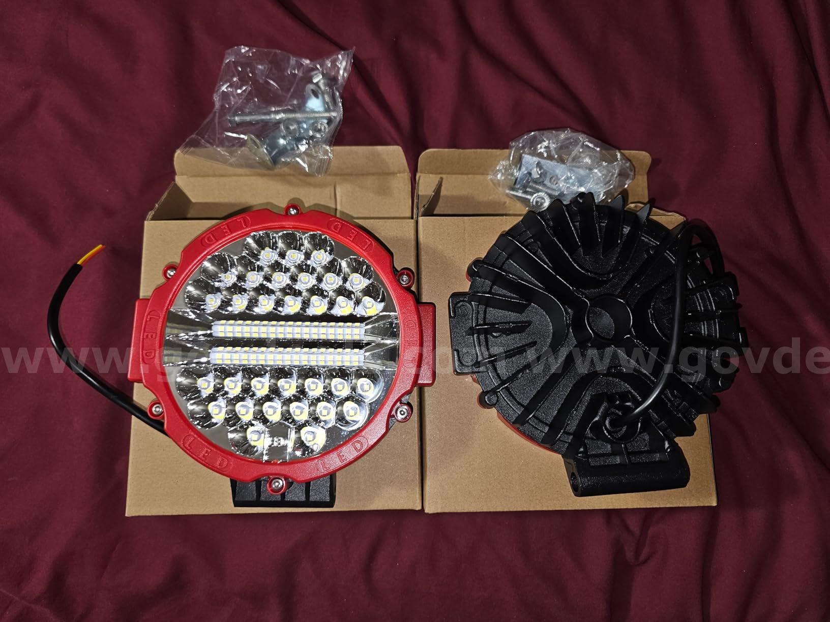 FREE SHIPPING New Lot of 8 NEW 7" Round LED Offroad Lights 201W 15000LM Flood/Spot – 8 PC