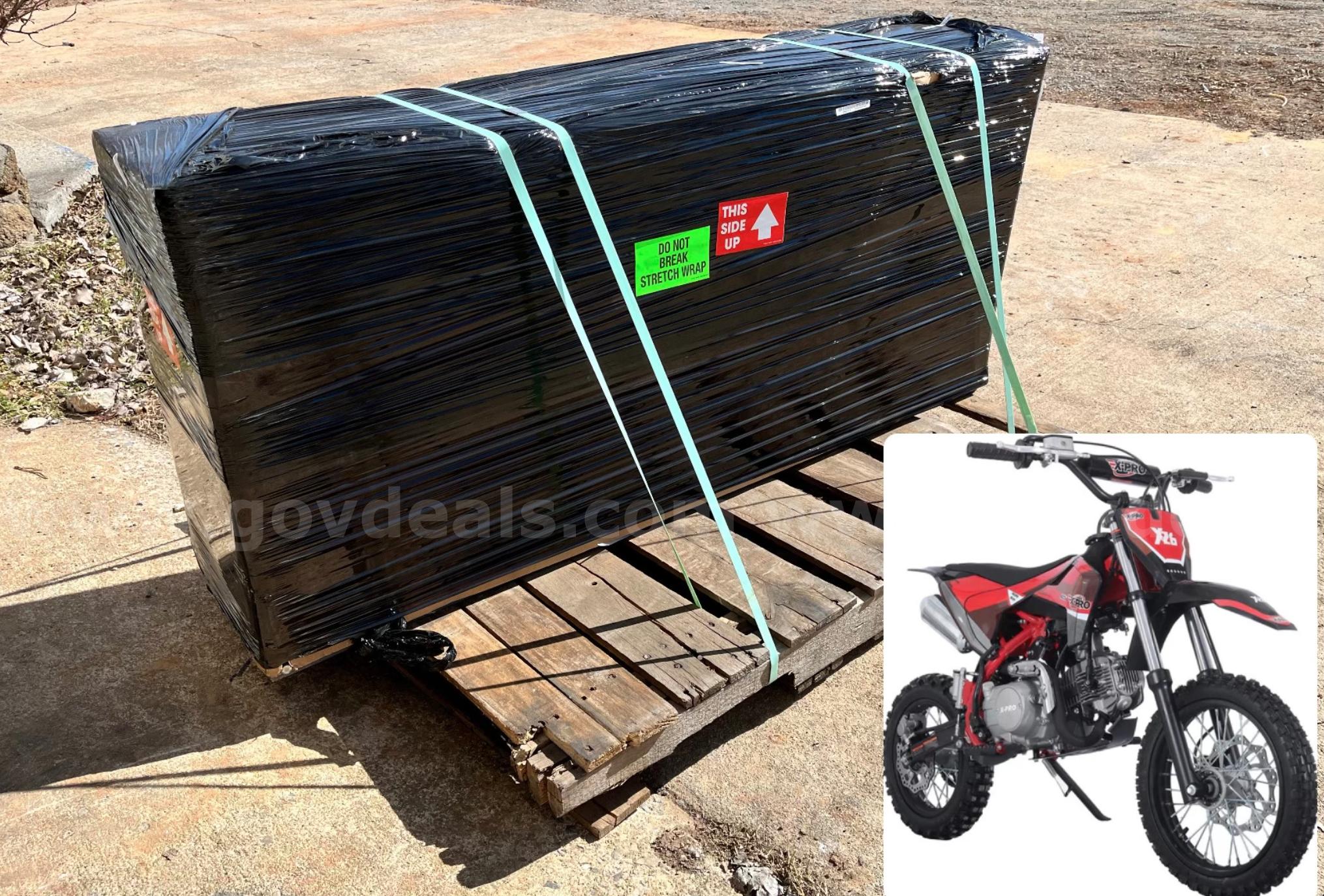 FREE FREIGHT SHIPPING – New 125cc Dirt Bike with Zongshen Engine, 4-Speed, Inverted Forks & Hydraulic Disc Brakes  125cc Government Surplus Auction - Photo #6