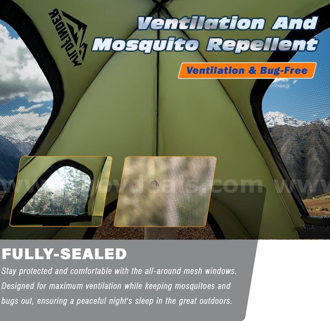 FREE SHIPPING - Factory Sealed: Waterproof Truck Bed Tent for Camping – Fits 5.5–6ft Beds – 2–3 Person Tent with Windows   Government Surplus Auction - Photo #4