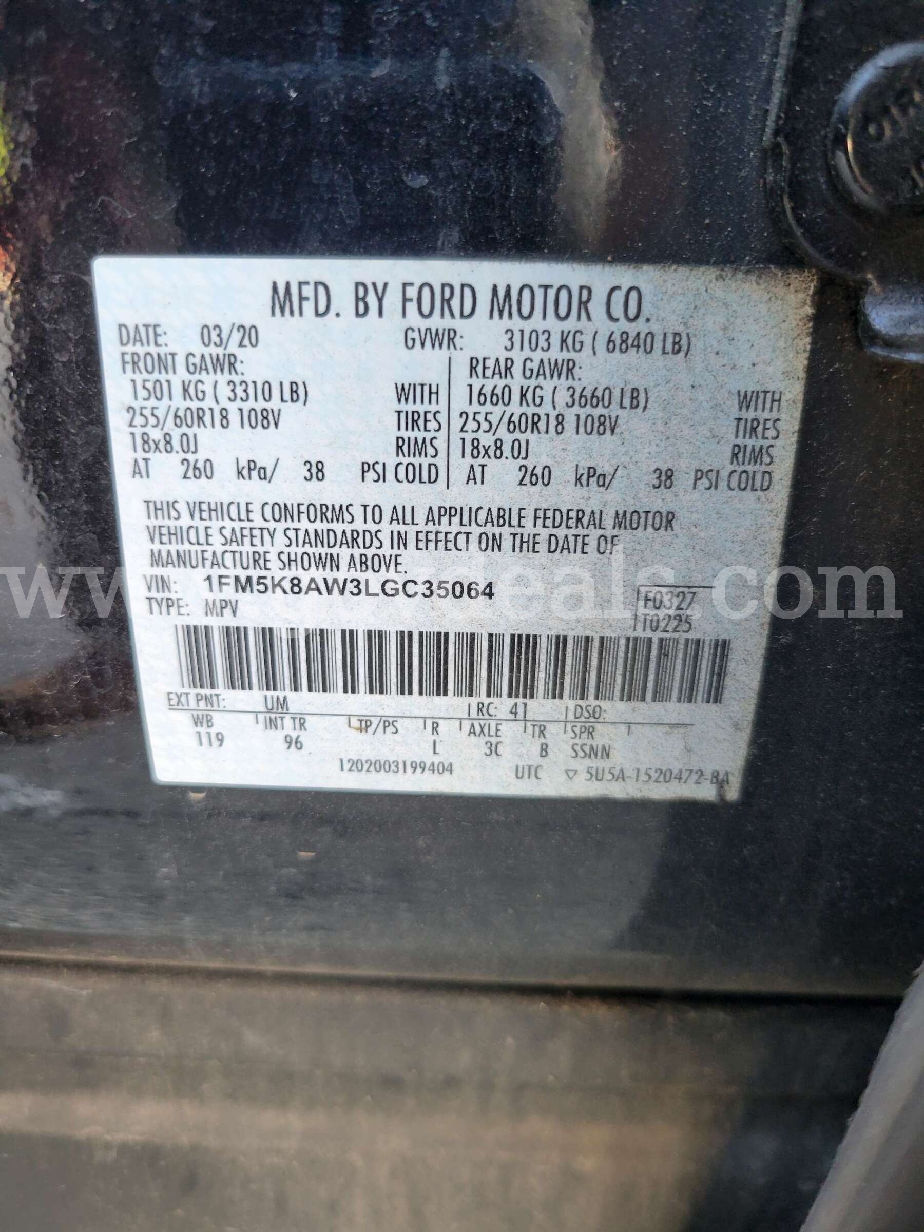 2020 Ford Explorer Ford Explorer Government Surplus Auction - Photo #6