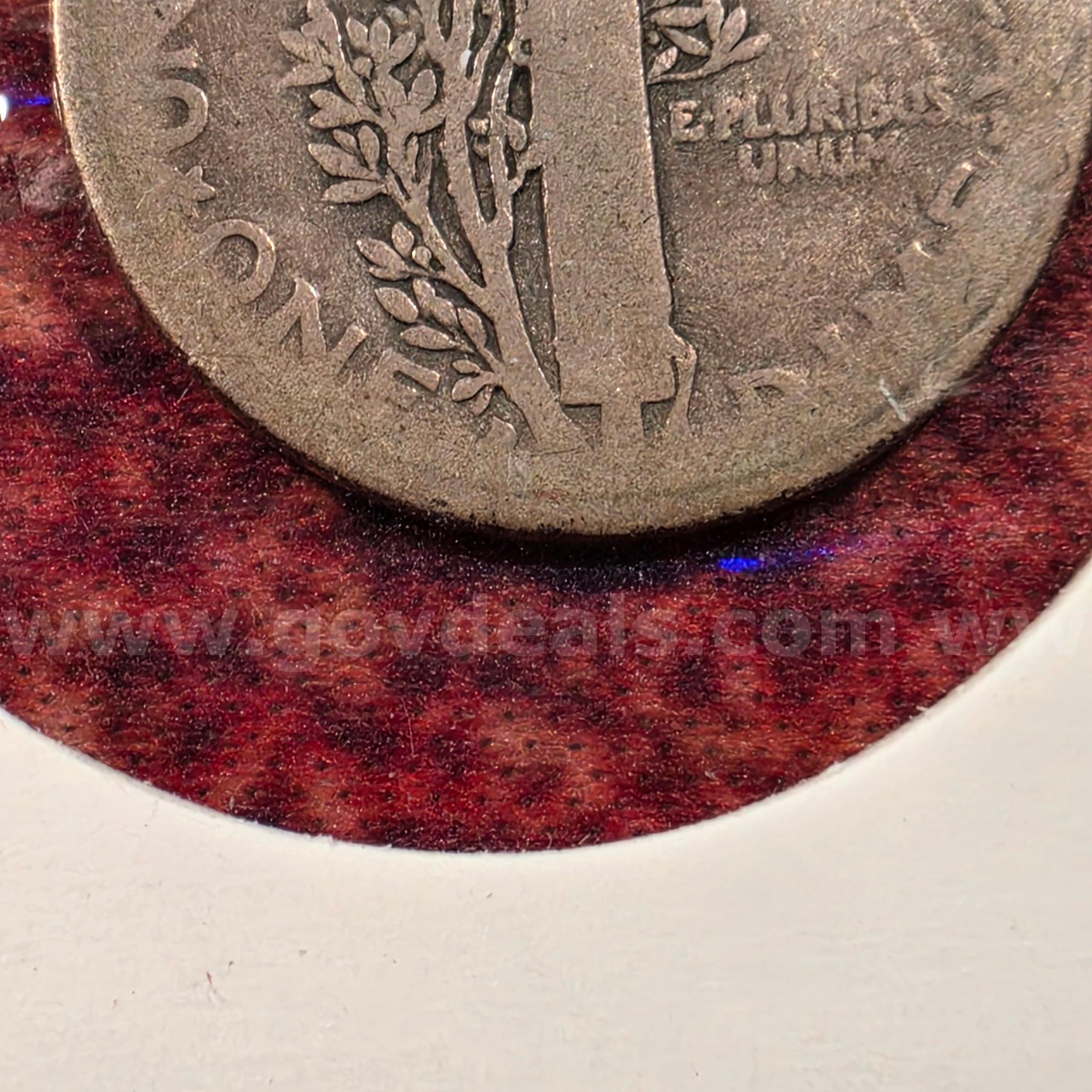 Rare 1916-D Mercury Dime "Key Date" Mercury  Government Surplus Auction - Photo #3