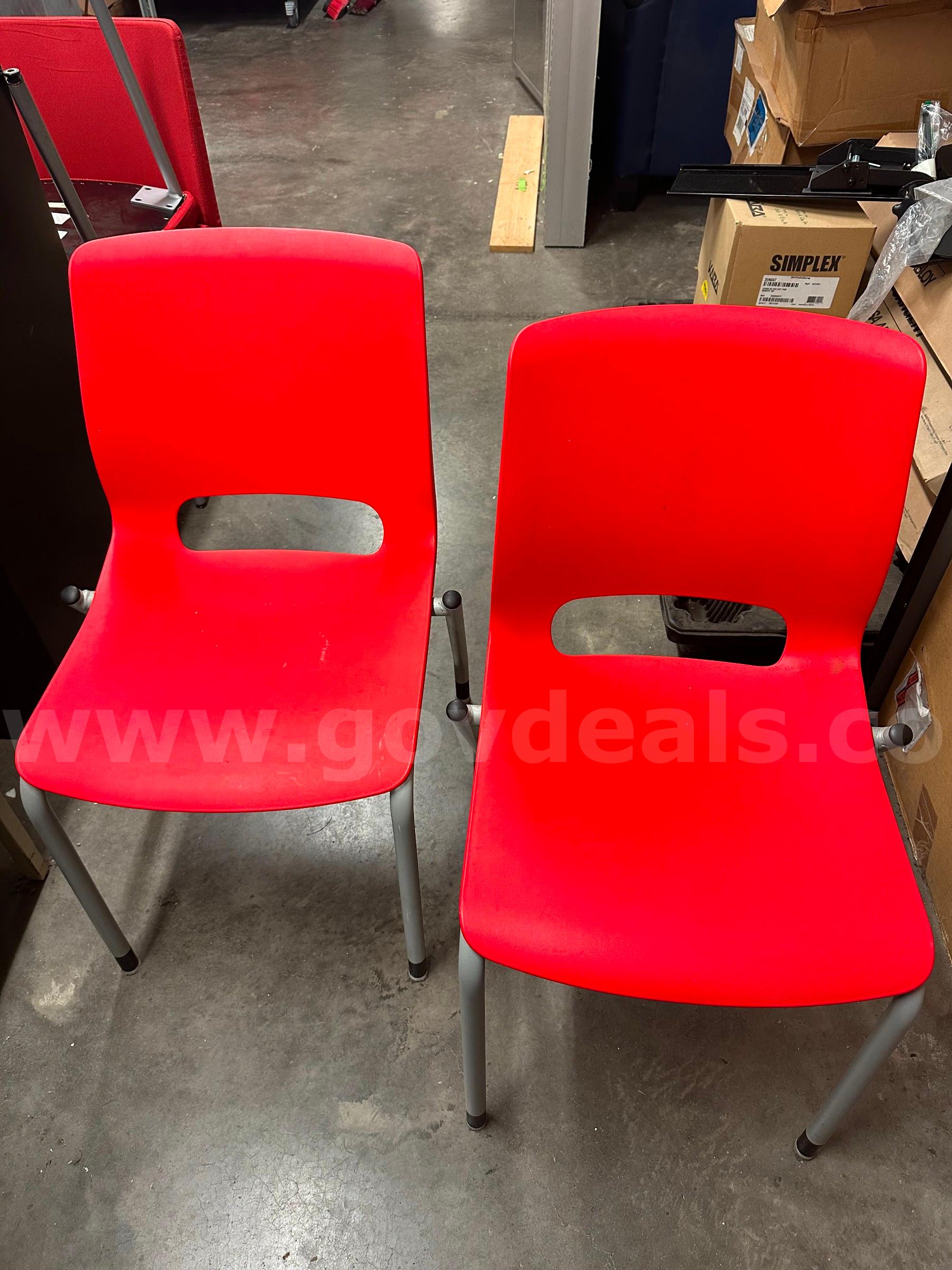 Red Chairs-Set of Two   Government Surplus Auction - Primary Photo