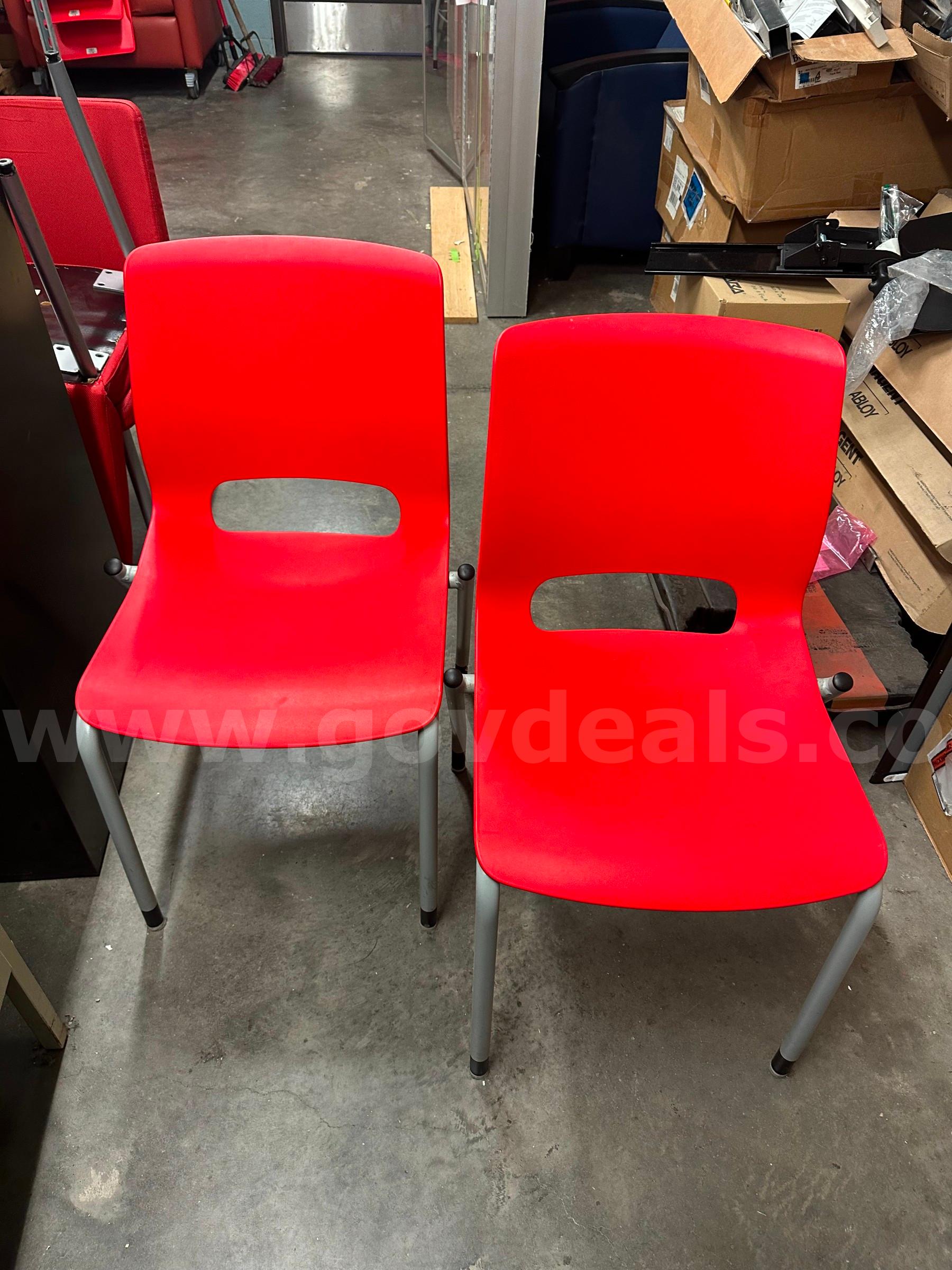 Red Chairs-Set of Two   Government Surplus Auction - Primary Photo