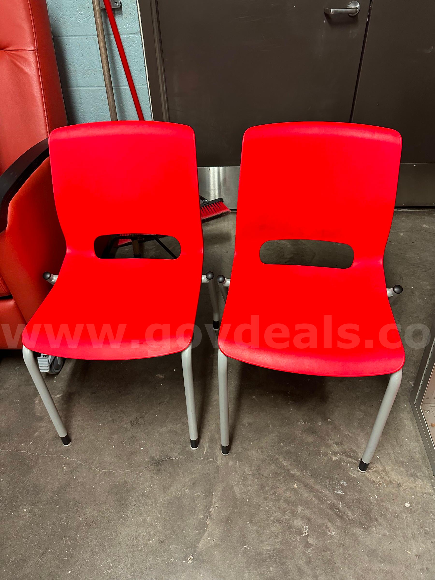 Red Chairs-Set of Two   Government Surplus Auction - Primary Photo