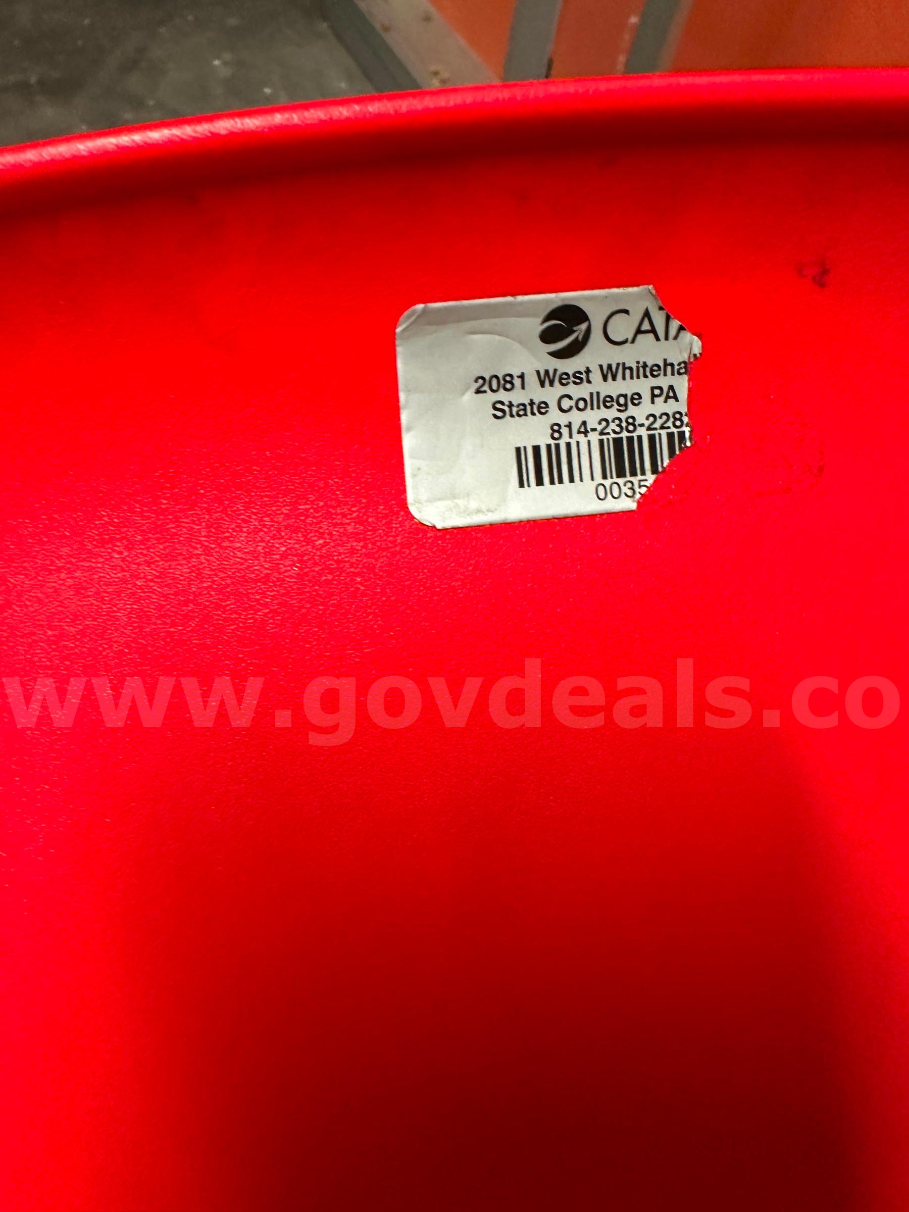 Red Chairs-Set of Two   Government Surplus Auction - Photo #3