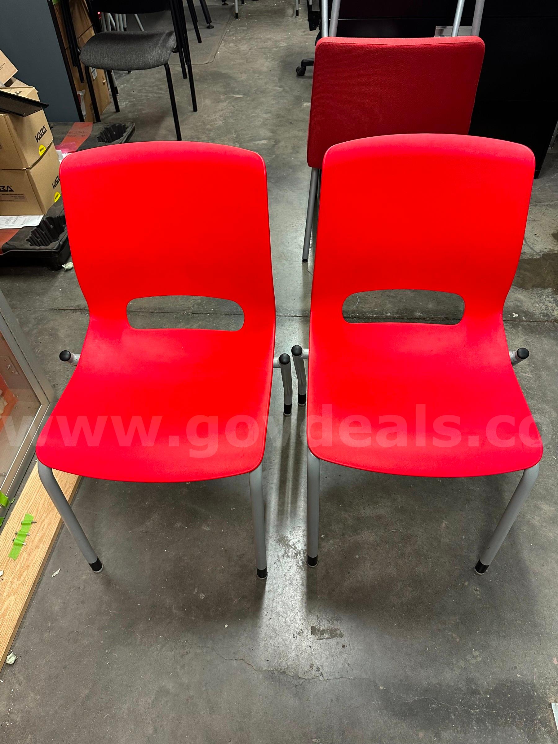 Red Chairs-Set of Two