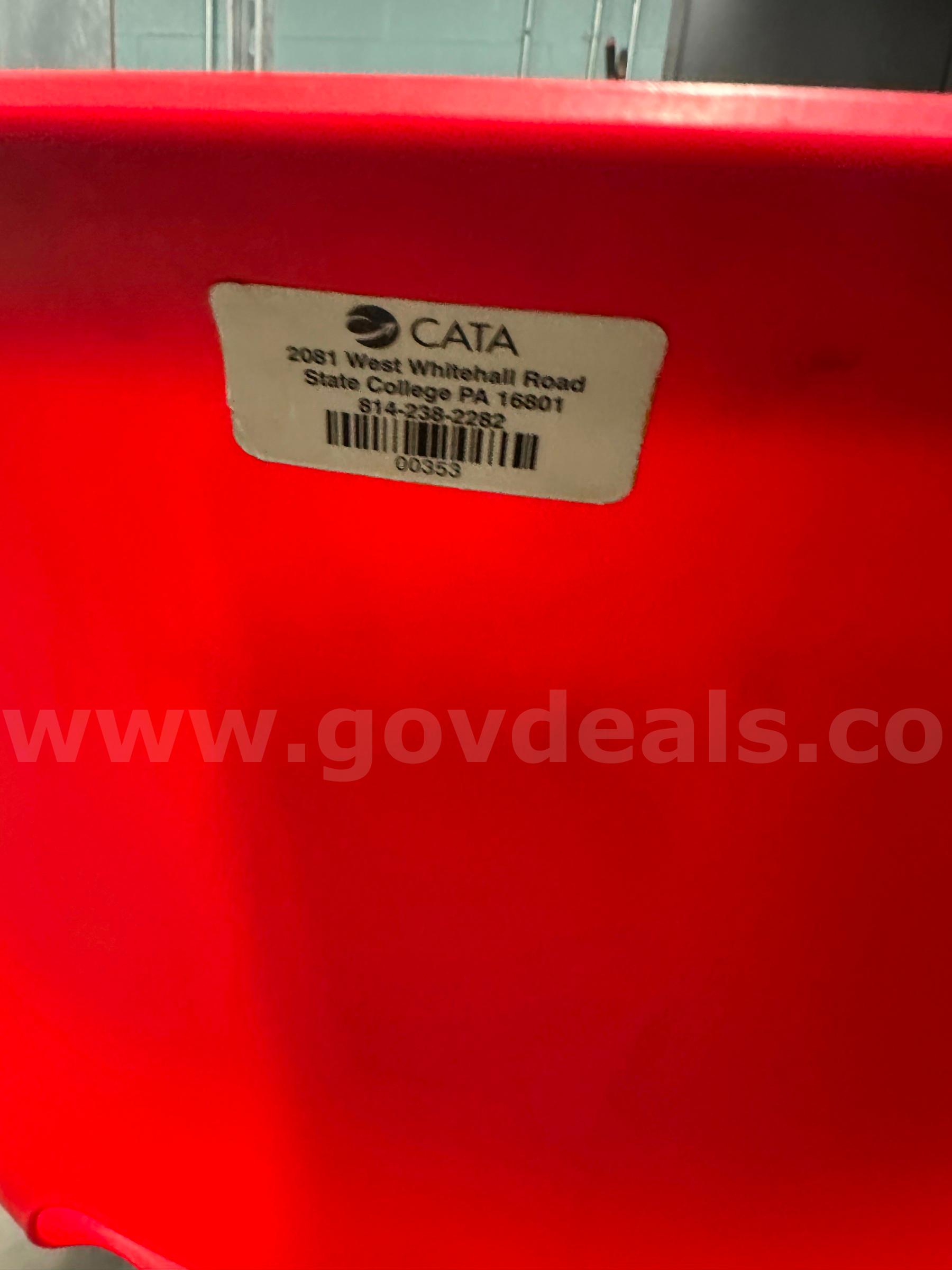 Red Chairs-Set of Two   Government Surplus Auction - Photo #3