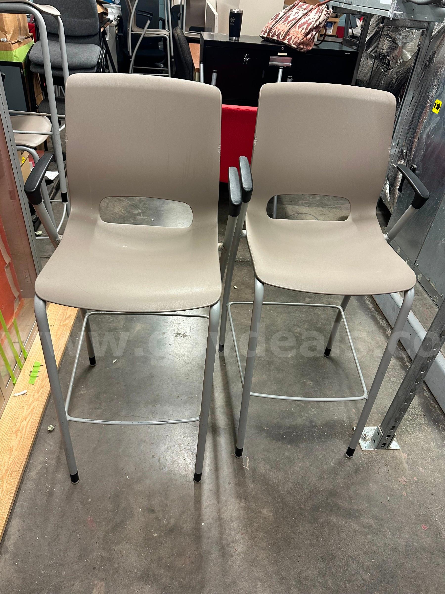 Tall Beige Chairs-Set of Two   Government Surplus Auction - Primary Photo