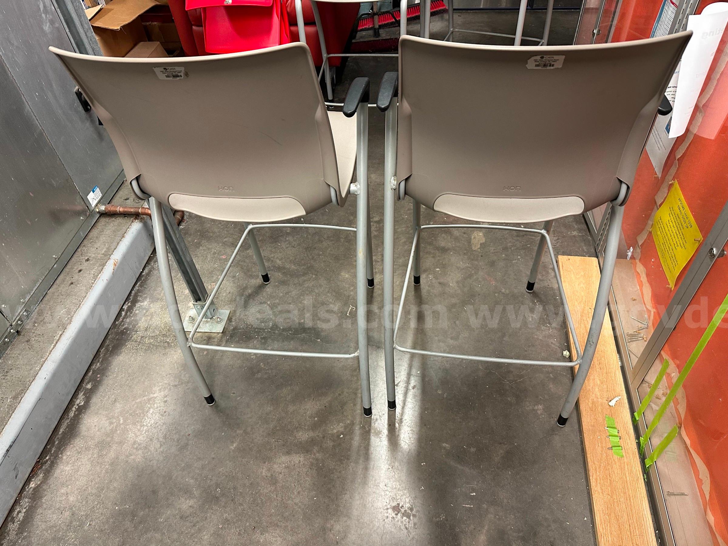 Tall Beige Chairs-Set of Two   Government Surplus Auction - Photo #2