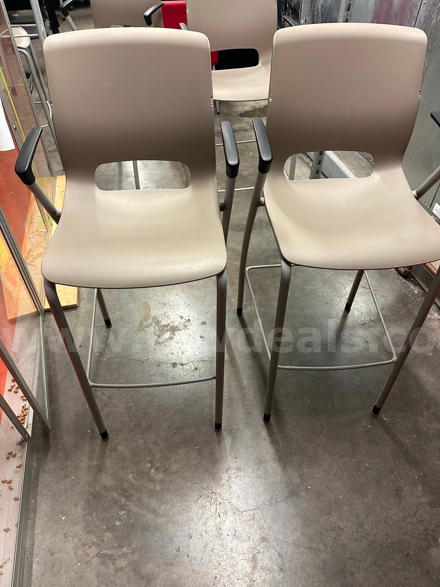 Tall Beige Chairs-Set of Two   Government Surplus Auction - Primary Photo