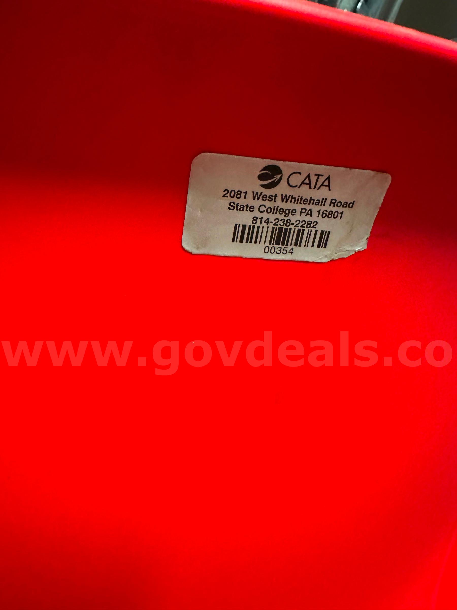 Red Chairs-Set of Two   Government Surplus Auction - Photo #3