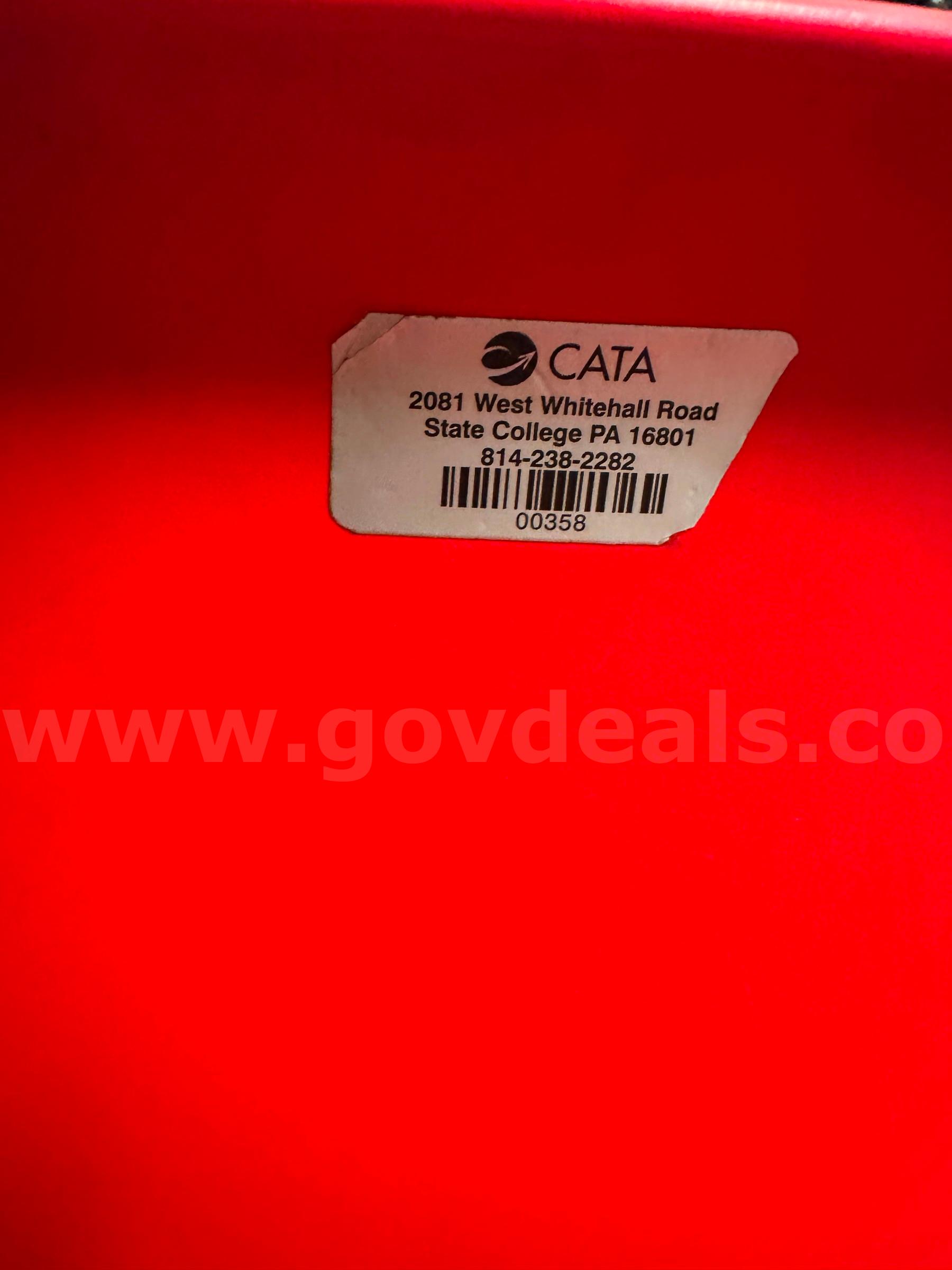 Red Chairs-Set of Two   Government Surplus Auction - Photo #4