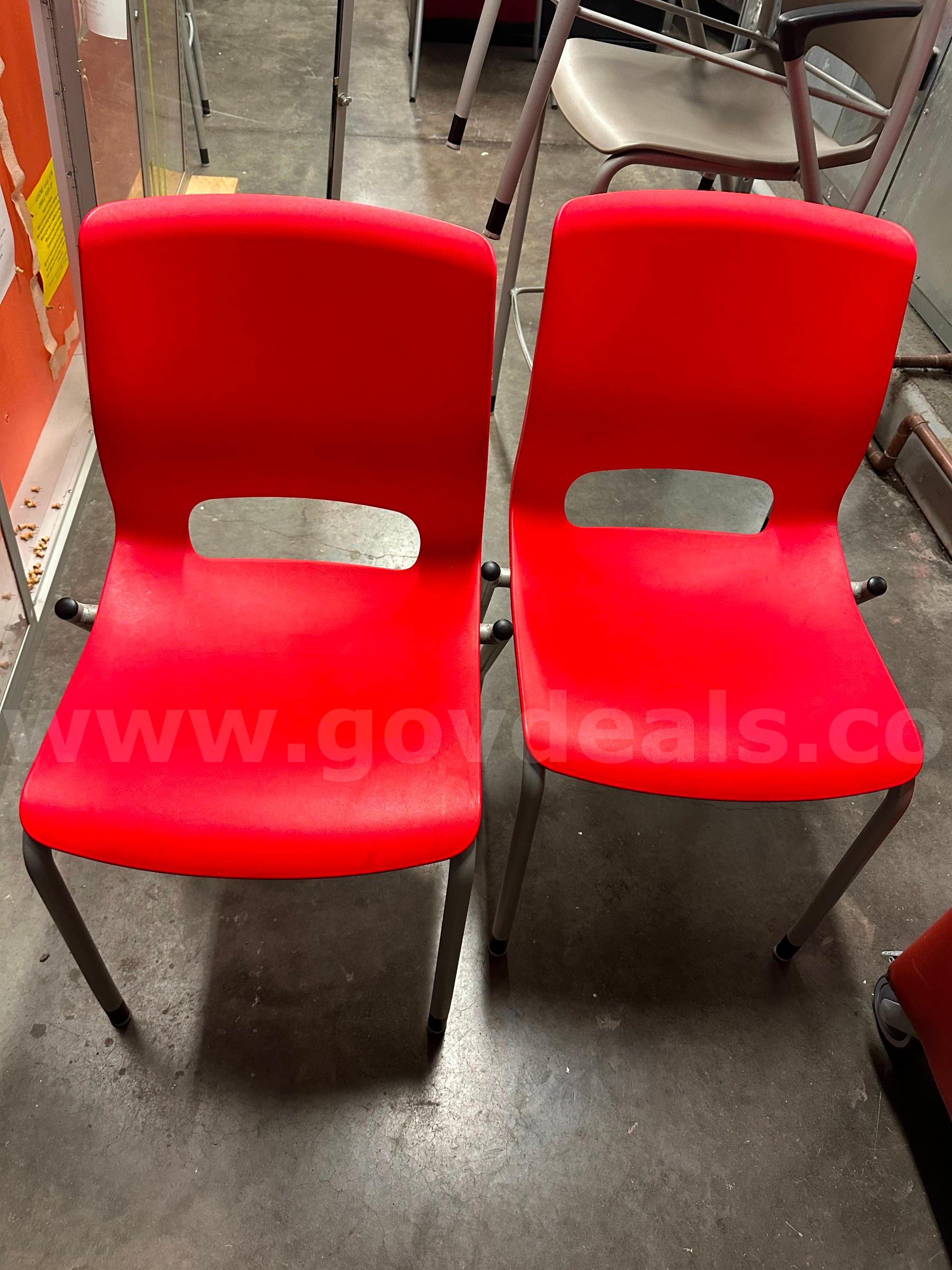 Red Chairs-Set of Two   Government Surplus Auction - Primary Photo