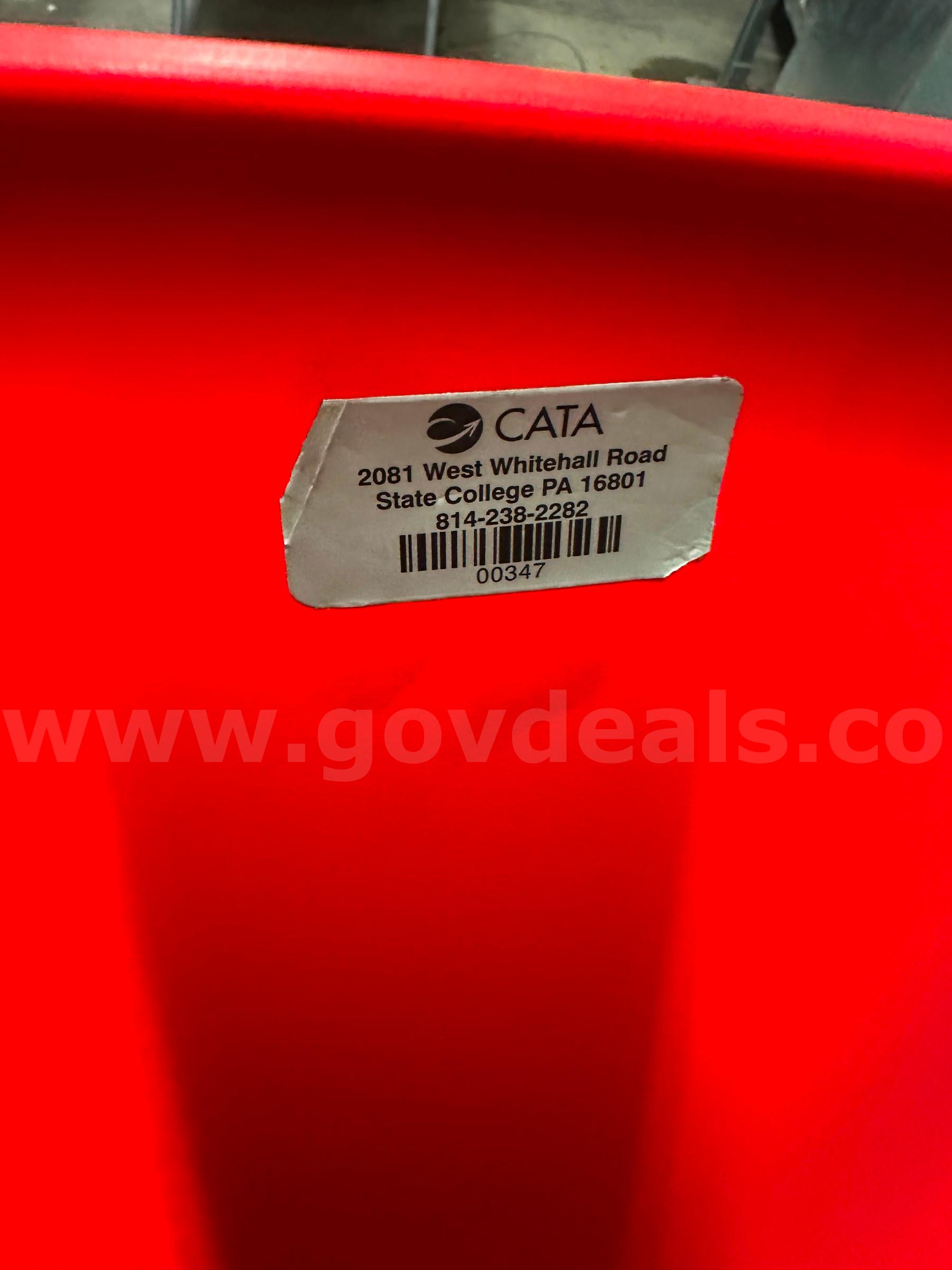 Red Chairs-Set of Two   Government Surplus Auction - Photo #3