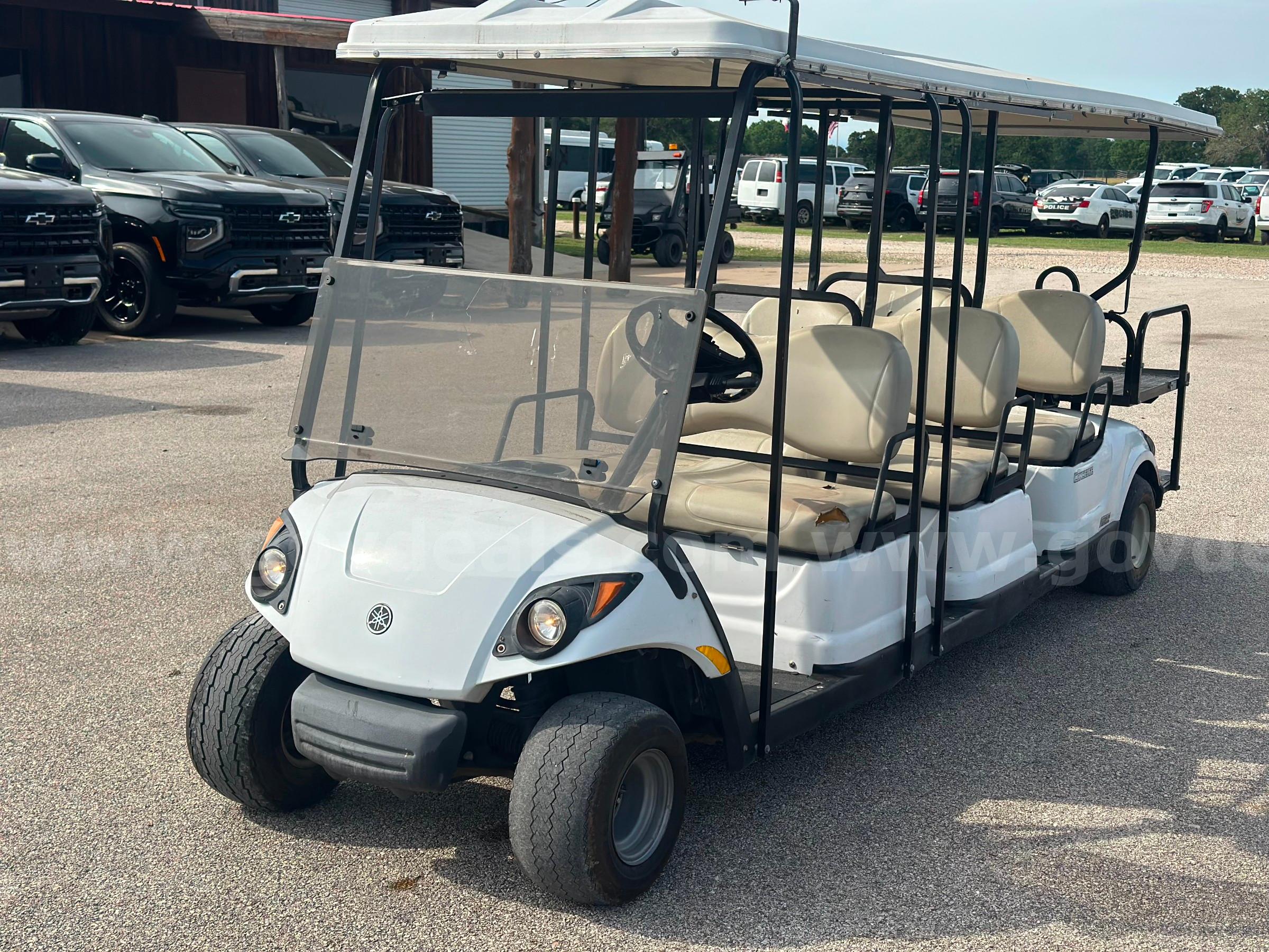 2014 YAMAHA 8 Passenger Golf Cart ***Gas Engine*** Yamaha 8 PASSENGER Government Surplus Auction - Photo #2