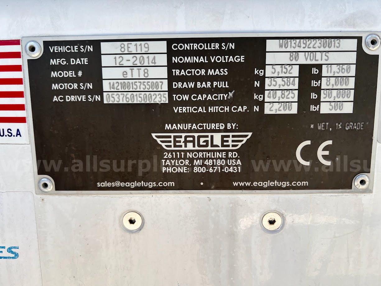 2014 Eagle ETT8 Electric Pushback Eagle ETT8 Government Surplus Auction - Photo #4