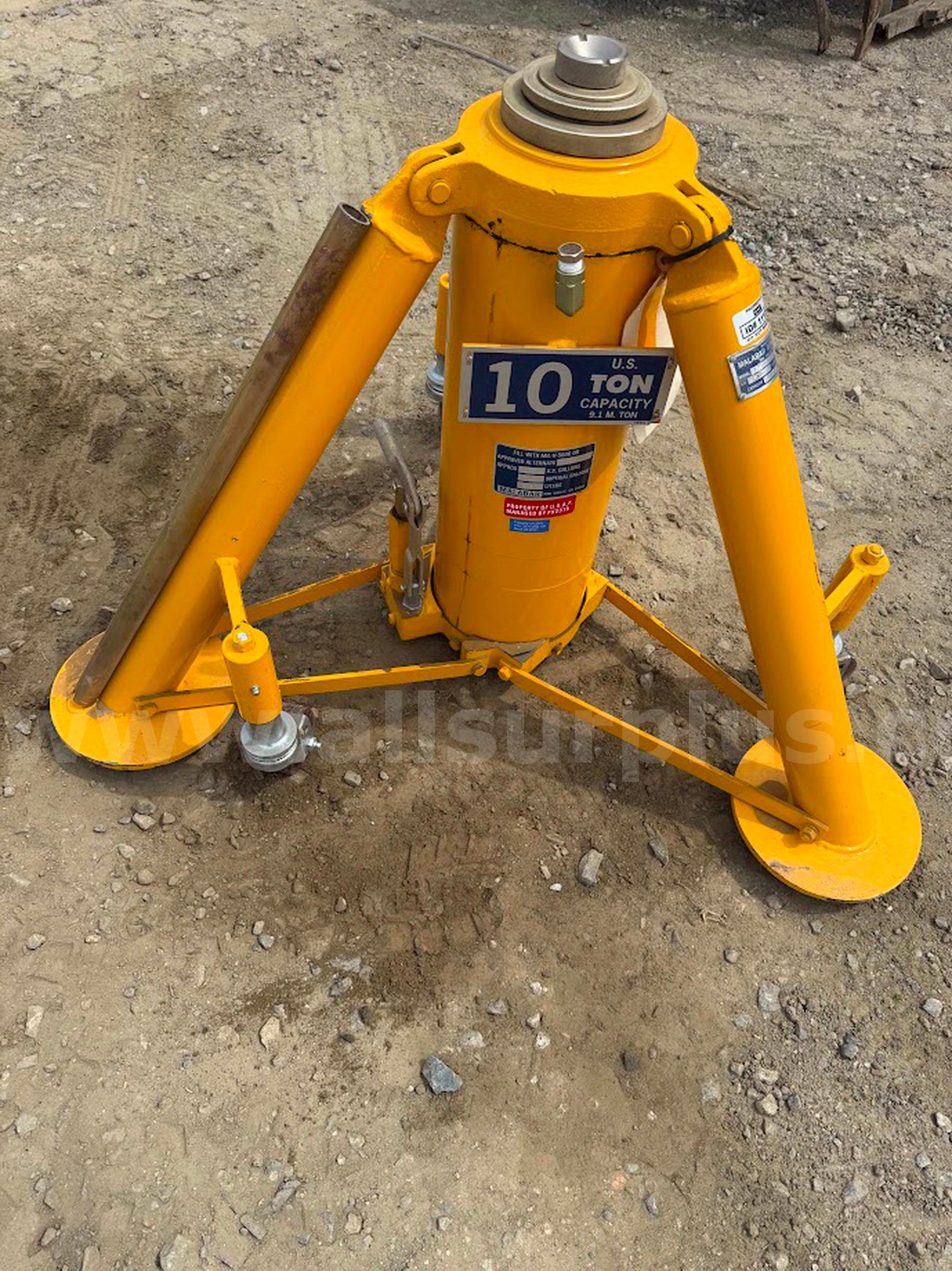 2ea. Malabar 7210B 10 Ton Tripod Jack