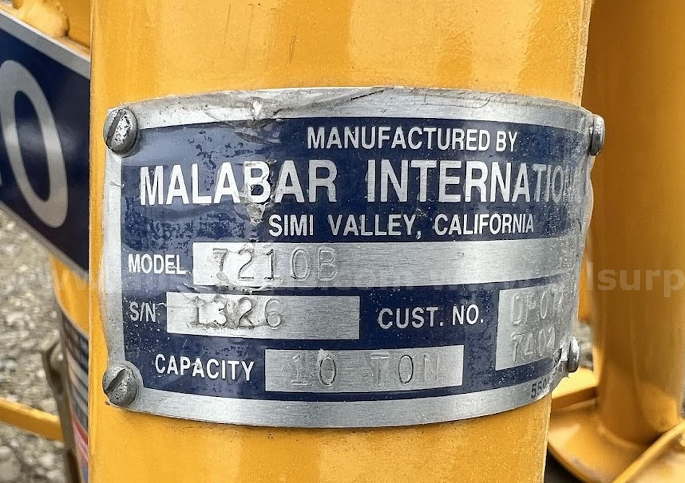 2ea. Malabar 7210B 10 Ton Tripod Jack Malabar 7210B Government Surplus Auction - Photo #2