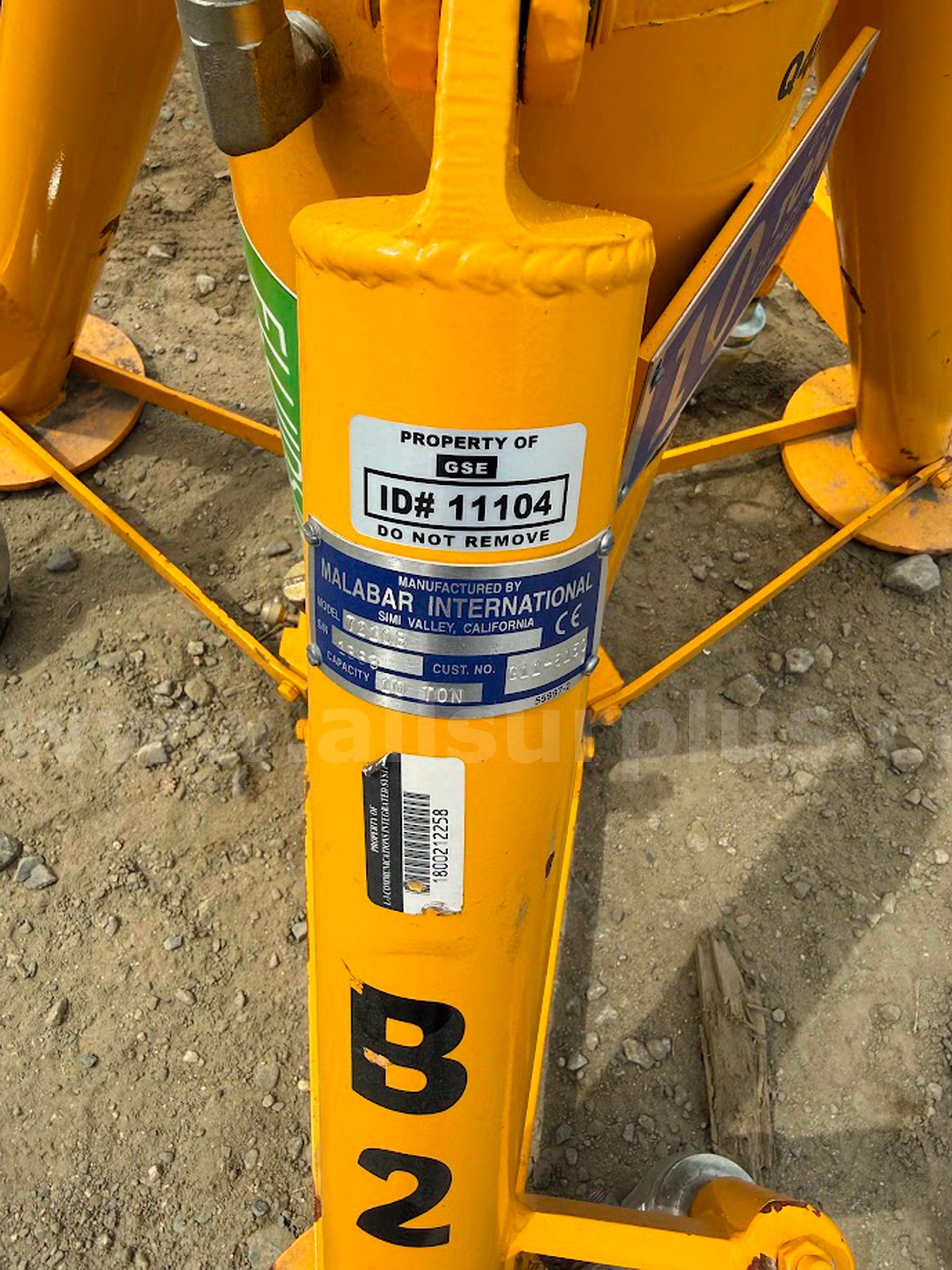 2ea. Malabar 7210B 10 Ton Tripod Jack Malabar 7210B Government Surplus Auction - Photo #6