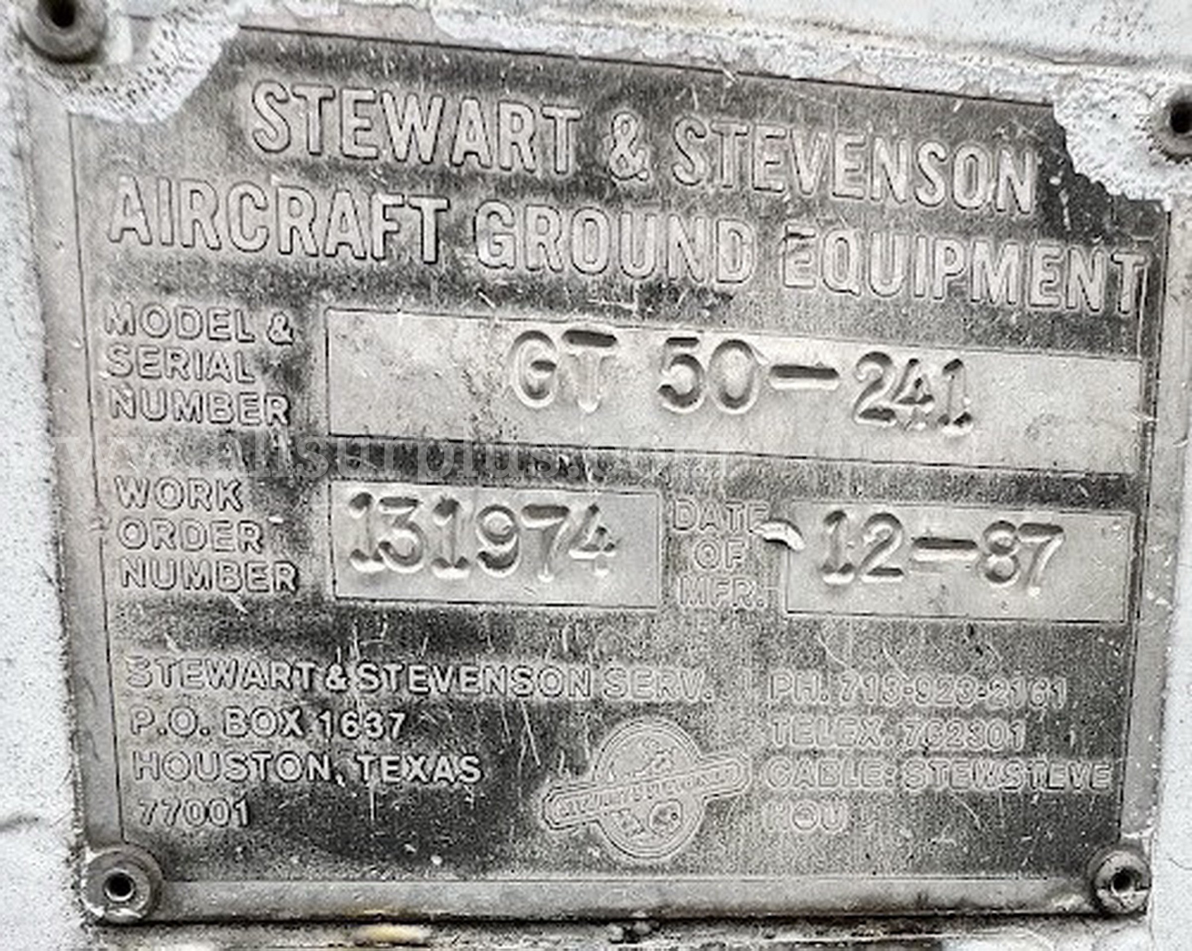 1987 Stewart & Stevenson GT50 Wide Body Pushback Stewart & Stevenson GT50 Government Surplus Auction - Photo #3