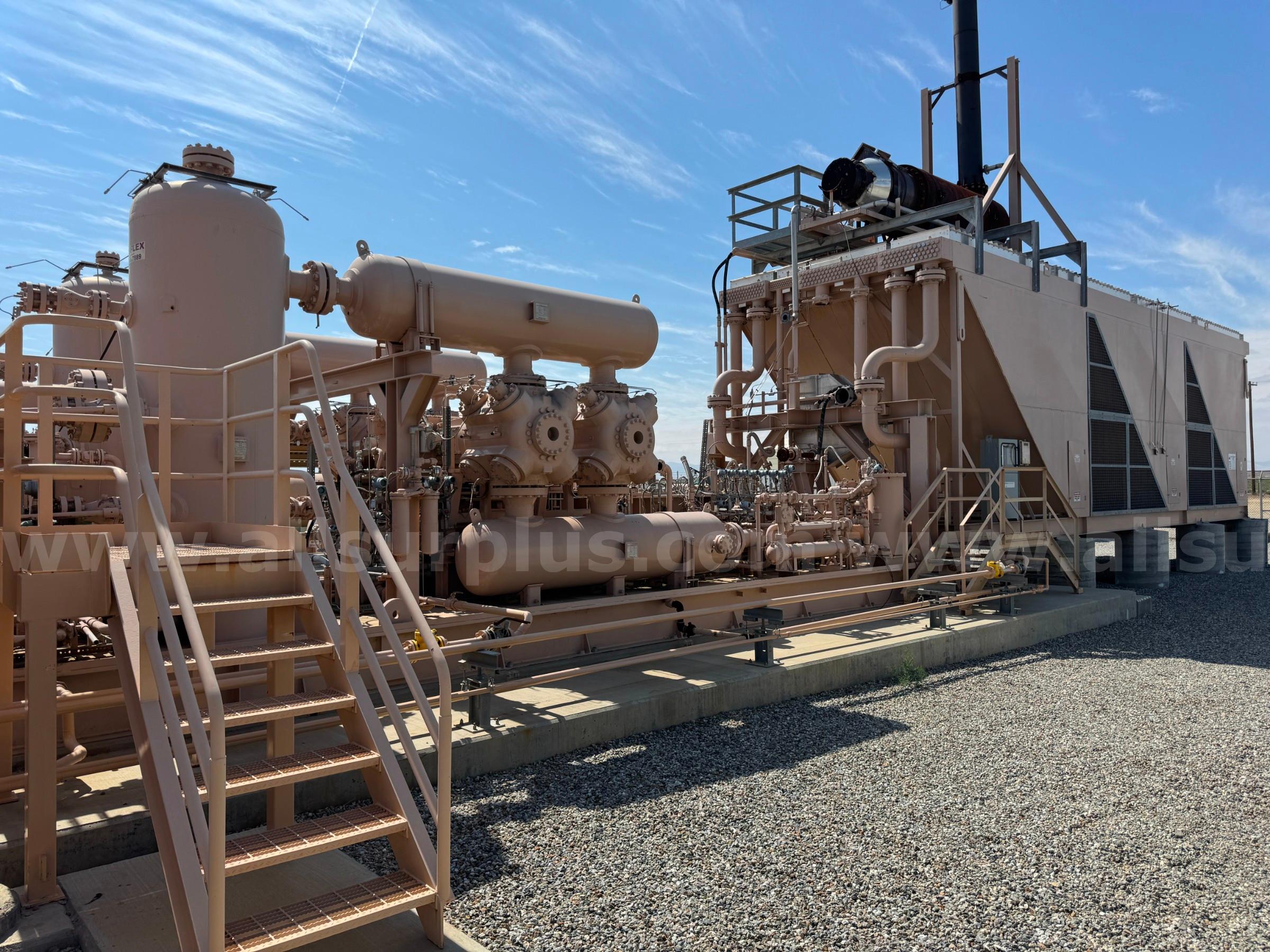 Gas Compressor Package, Ariel JGK/4, 2 Stage, 1700psi, with 5.50in Stroke, 10.25in and 8.75in Bore, Qty 1  1700psi Government Surplus Auction - Photo #4