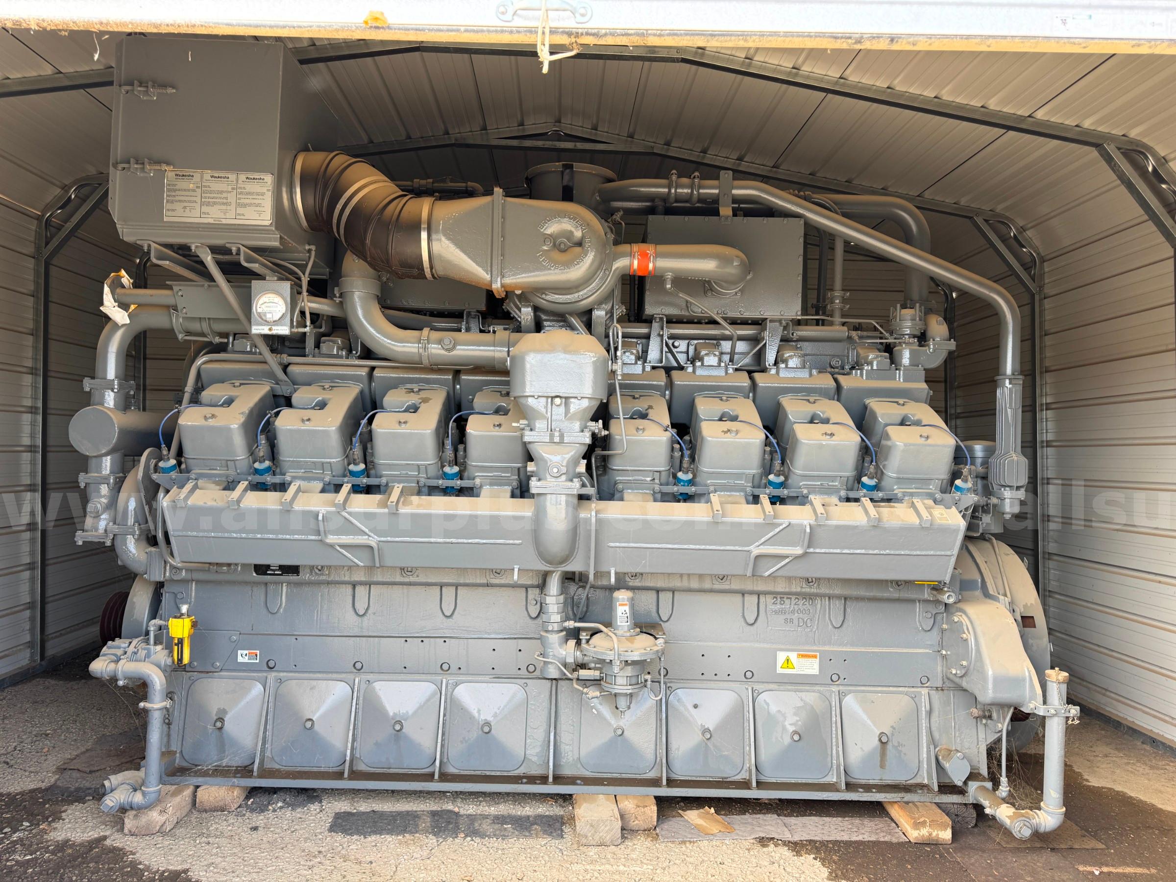 Natural Gas Engine, Waukesha P9390GSI , 1980bhp, 2019 Overhaul, Unused, Qty 1  P9390GSI Government Surplus Auction - Primary Photo