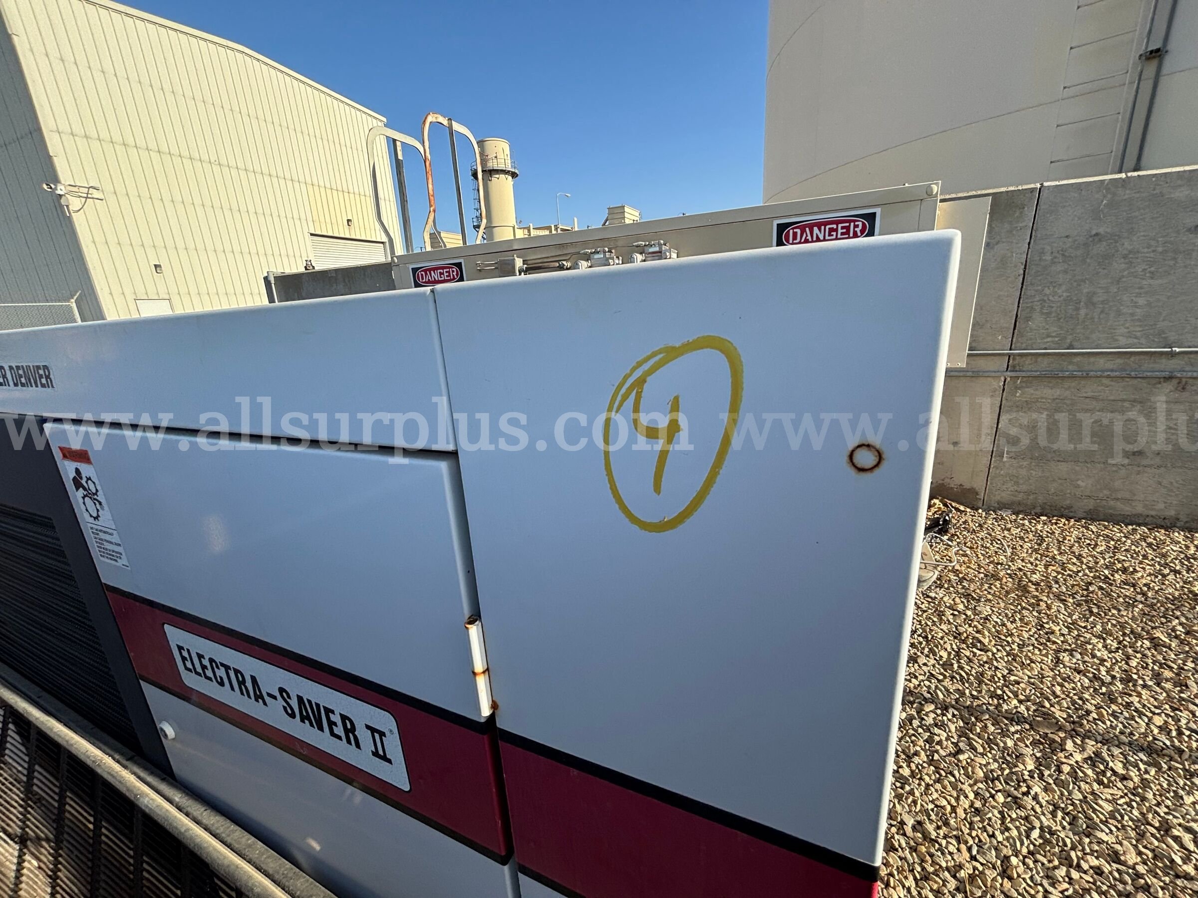 Compressor, Gardner Denver, C-500, EBH99G, 480V, Qty 1 Gardner Denver 500 Government Surplus Auction - Photo #2