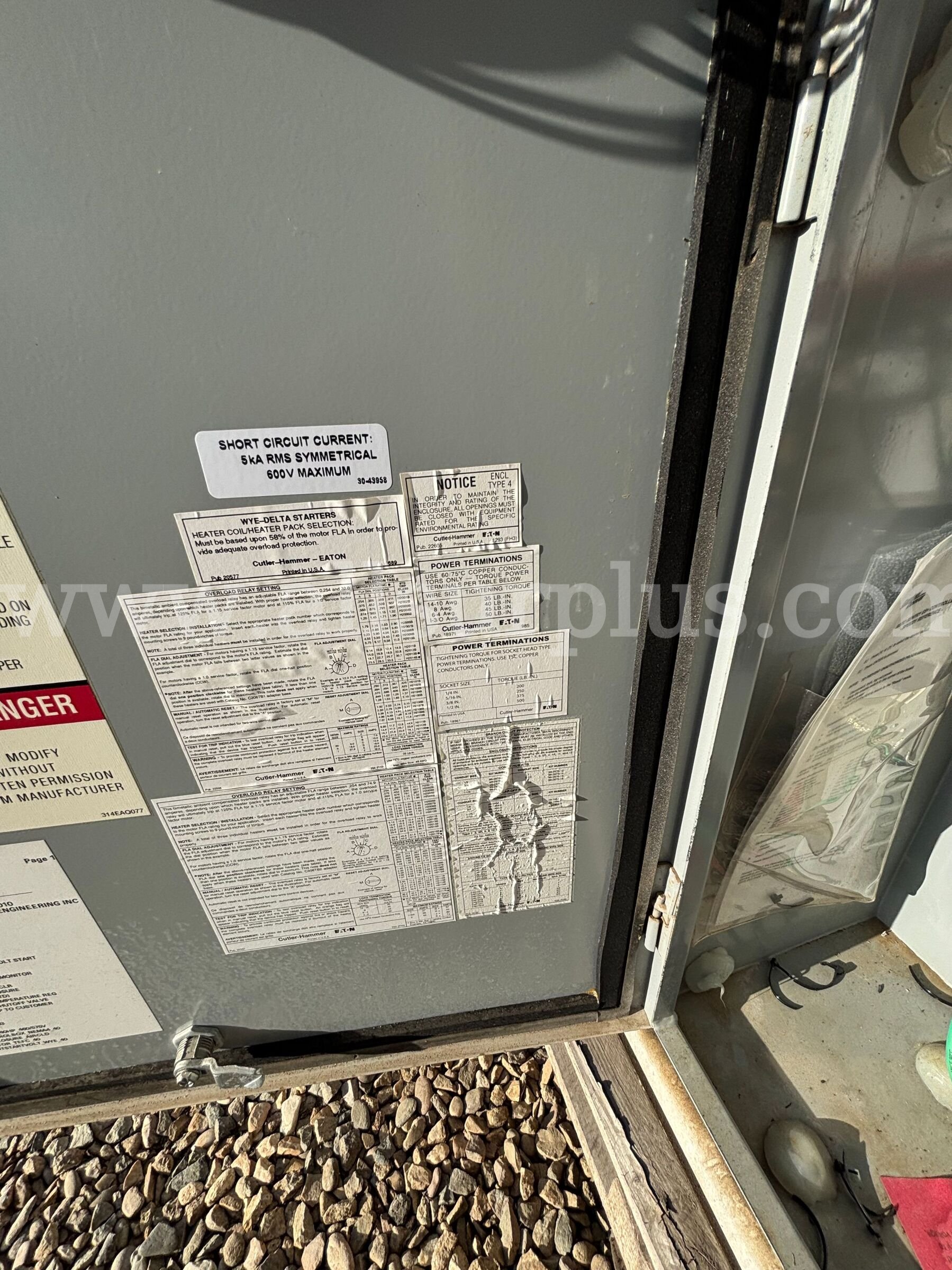 Compressor, Gardner Denver, C-500, EBH99G, 480V, Qty 1 Gardner Denver 500 Government Surplus Auction - Photo #6