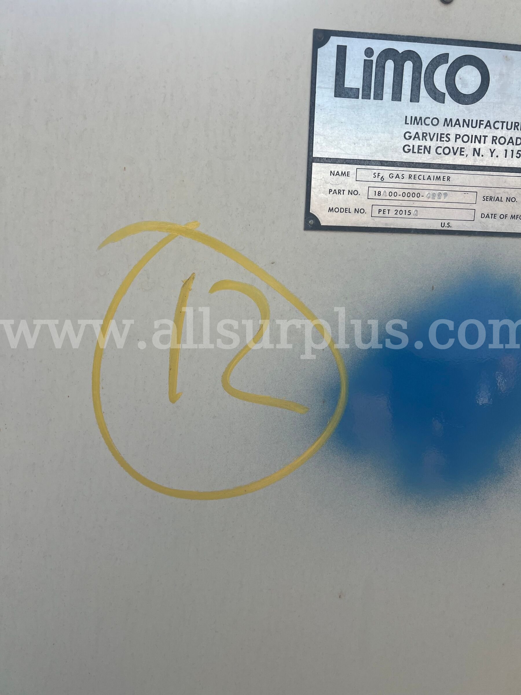 Gas Reclaimer Trailer, Limco, PET 2015A, Qty 1 Limco 2015A Government Surplus Auction - Photo #6