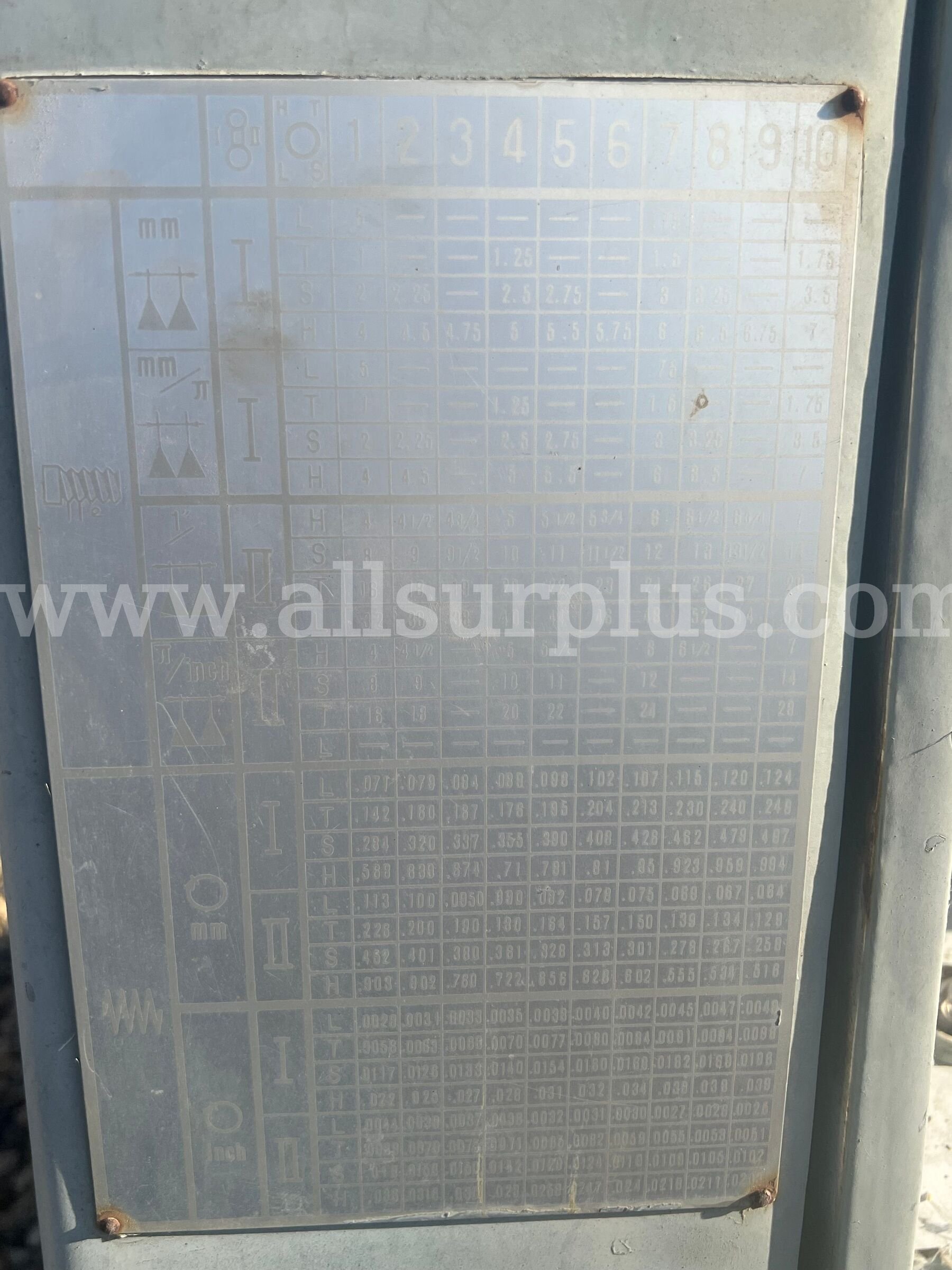 Lathe, Ji 530 x 2000, 220V, 60Hz, Qty 1  530 Government Surplus Auction - Photo #5