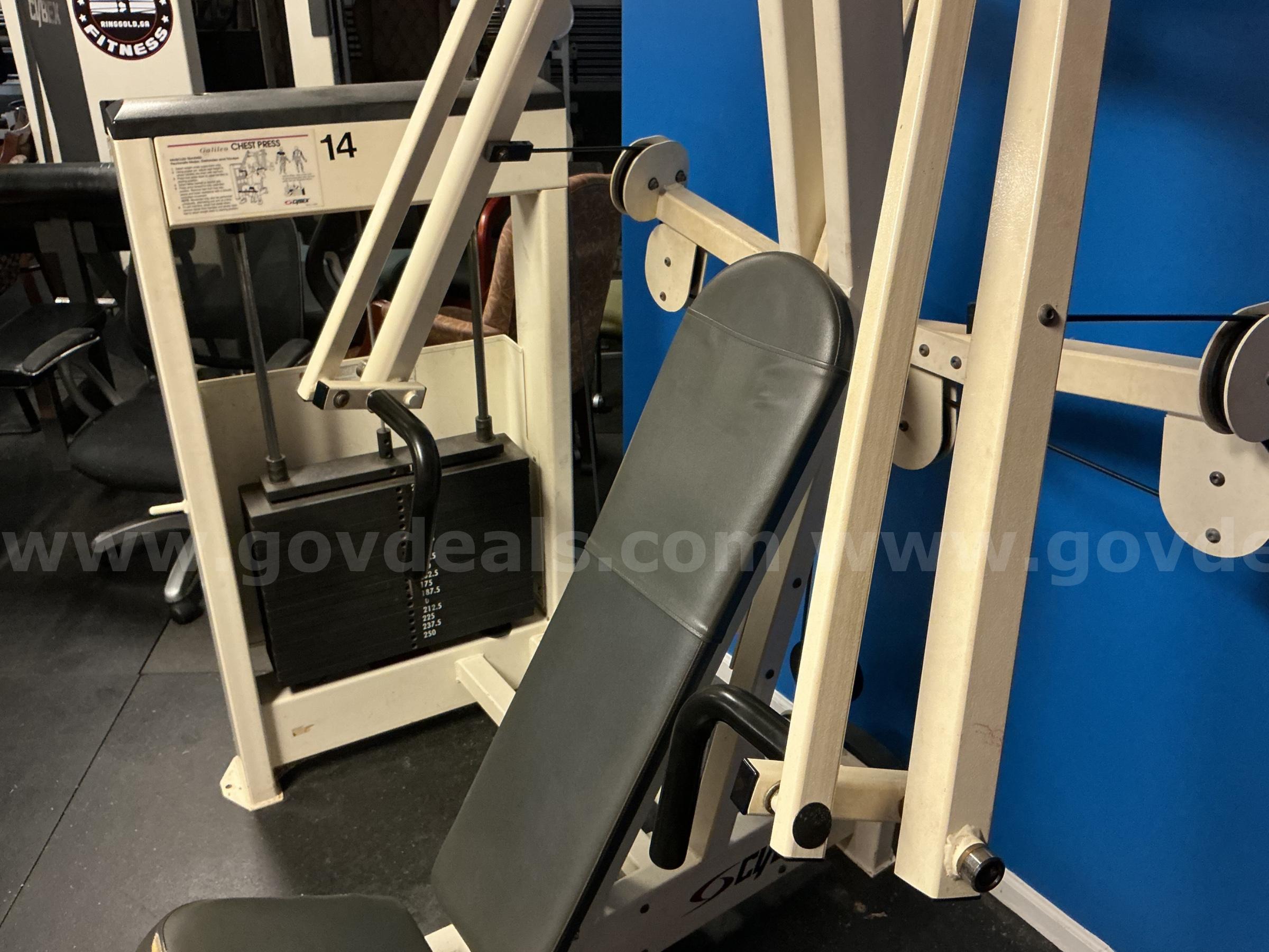 COMPLETE GYM-machines/treadmills/bikes/free weights/benches/barbells-etc   Government Surplus Auction - Photo #4