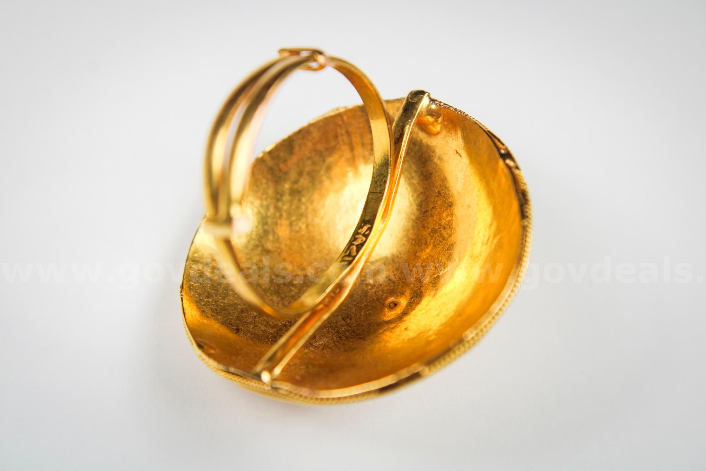 Matching 18kt Yellow Gold Jewelry Set   Government Surplus Auction - Photo #3