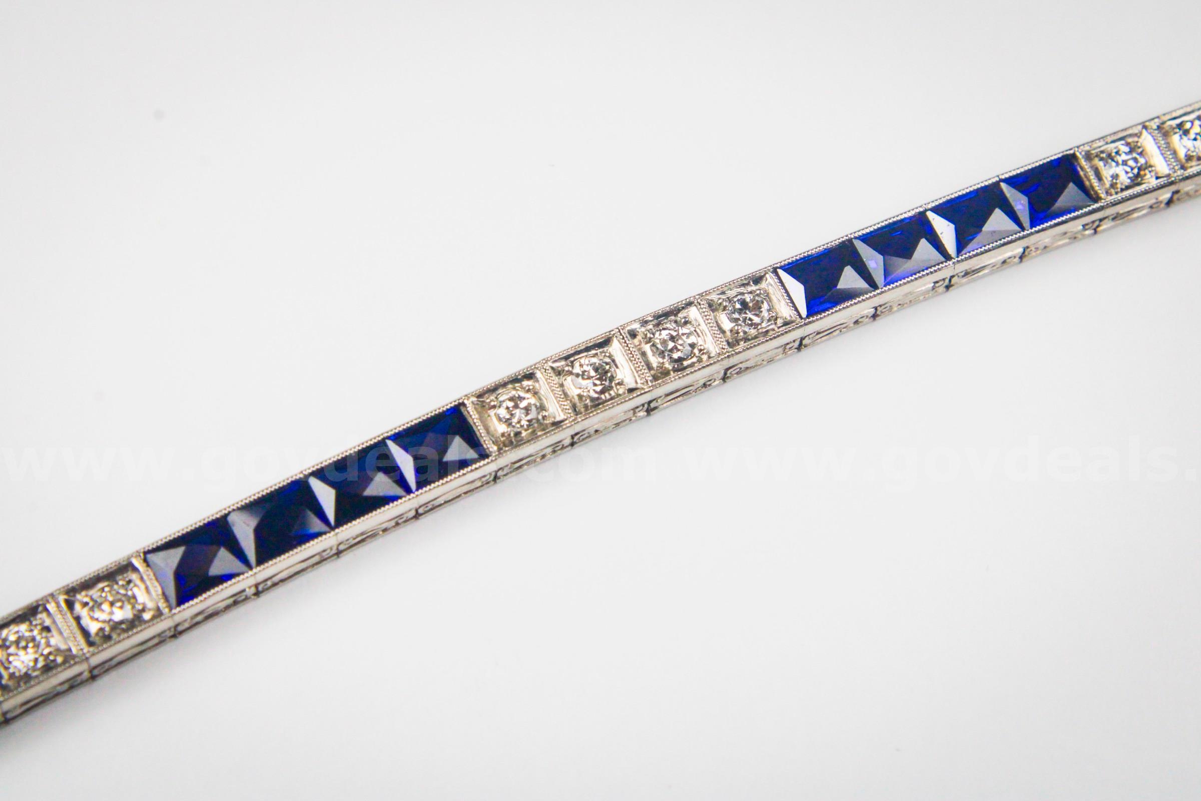 Platinum Tennis Bracelet   Government Surplus Auction - Photo #2