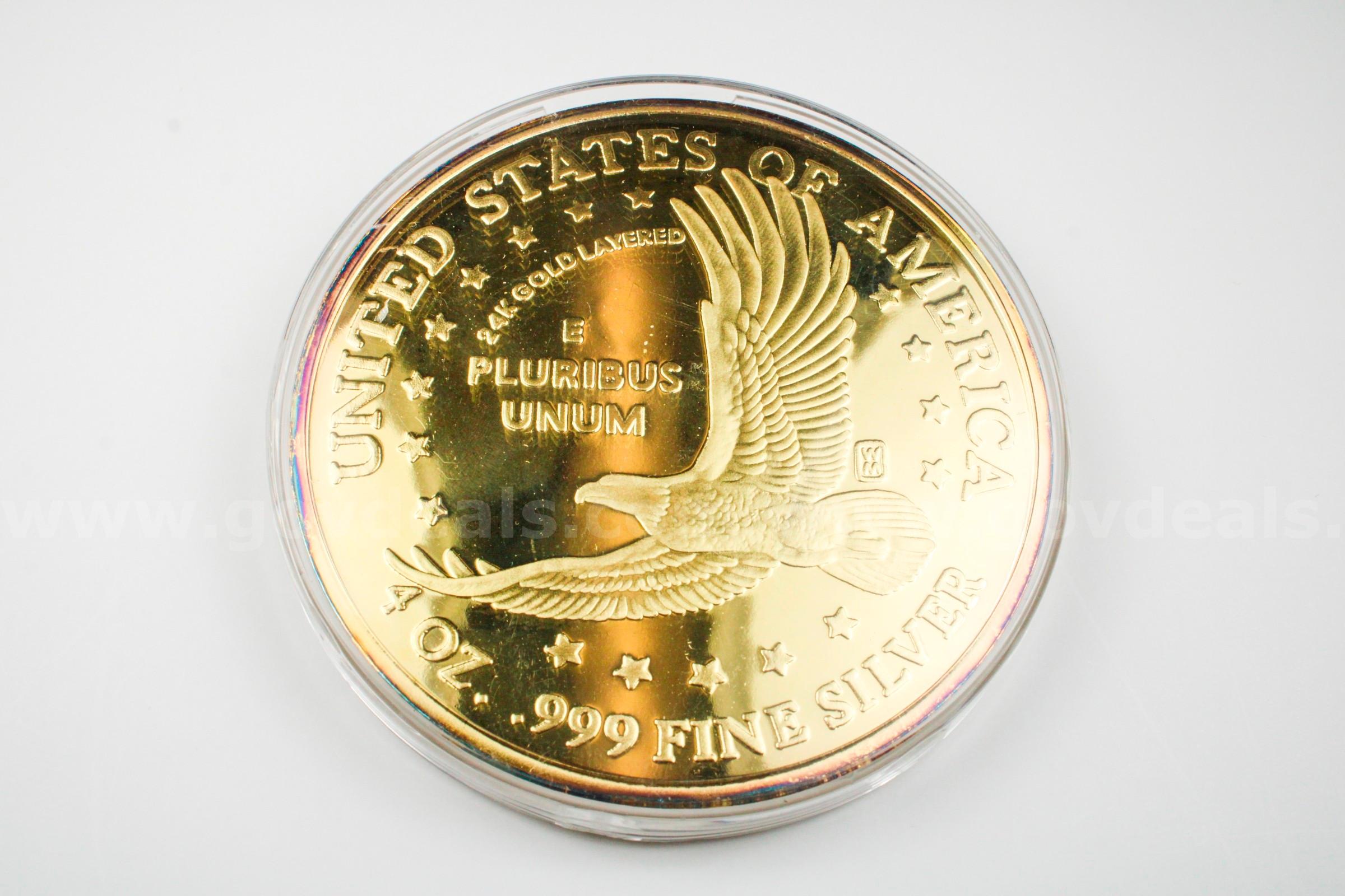 Four Ounce .999 Silver Round  999 Government Surplus Auction - Photo #3