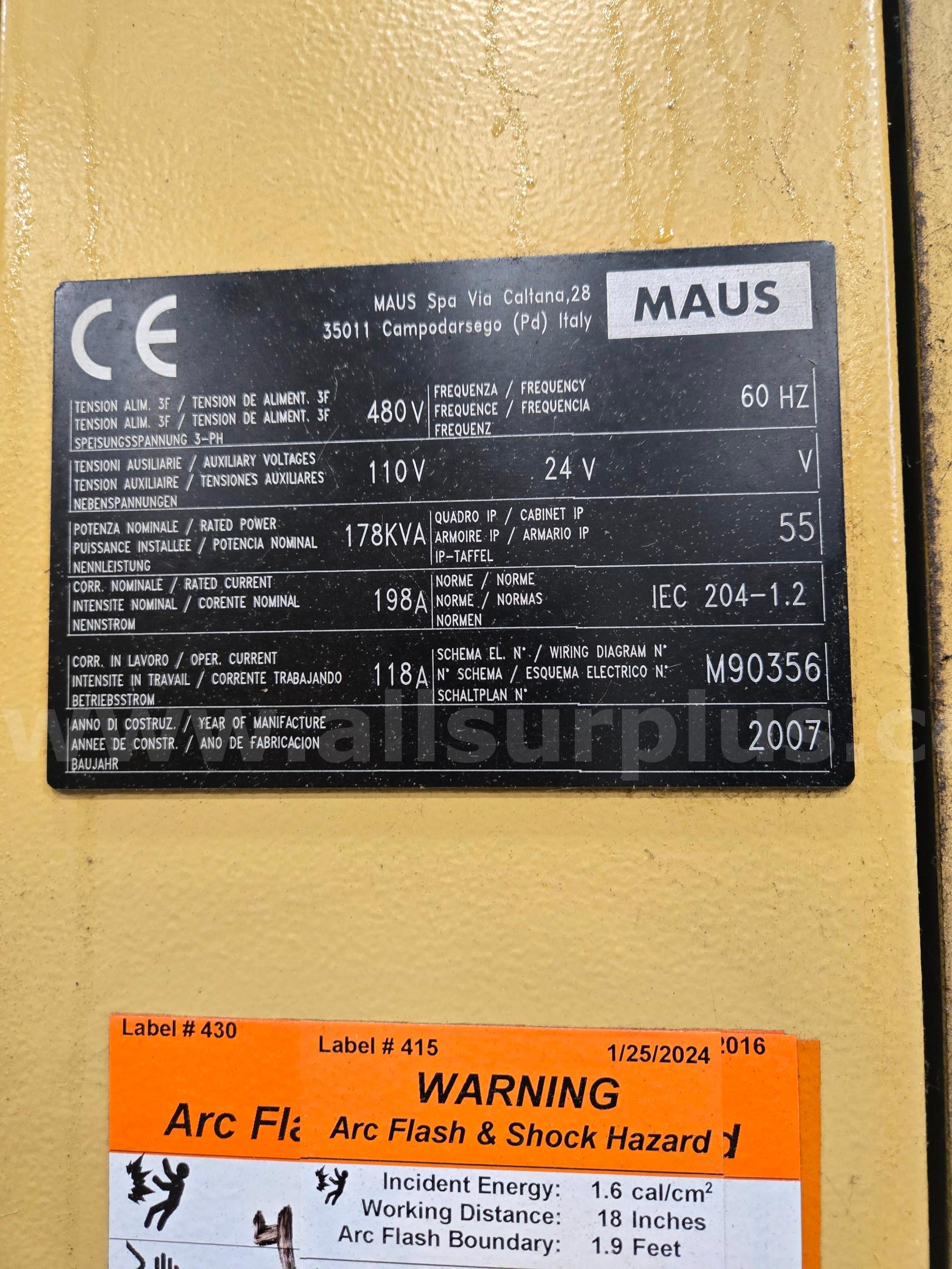 Maus MTV4LSL500 Turning Machine/Drill MAUS MTV4LSL500 Government Surplus Auction - Photo #3