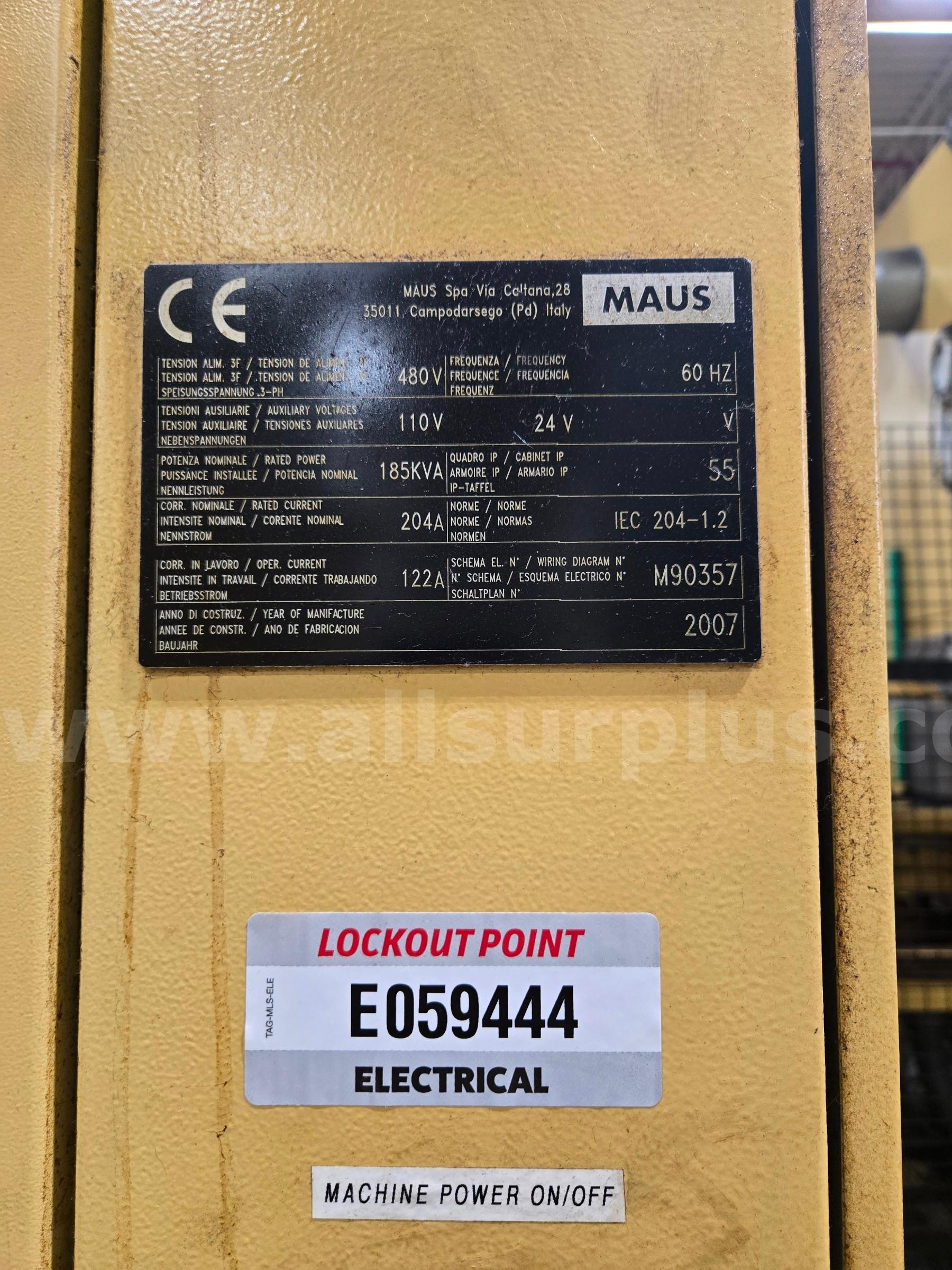 Maus MTV4LSL500 Turning Machine/Drill MAUS MTV4LSL500 Government Surplus Auction - Photo #4