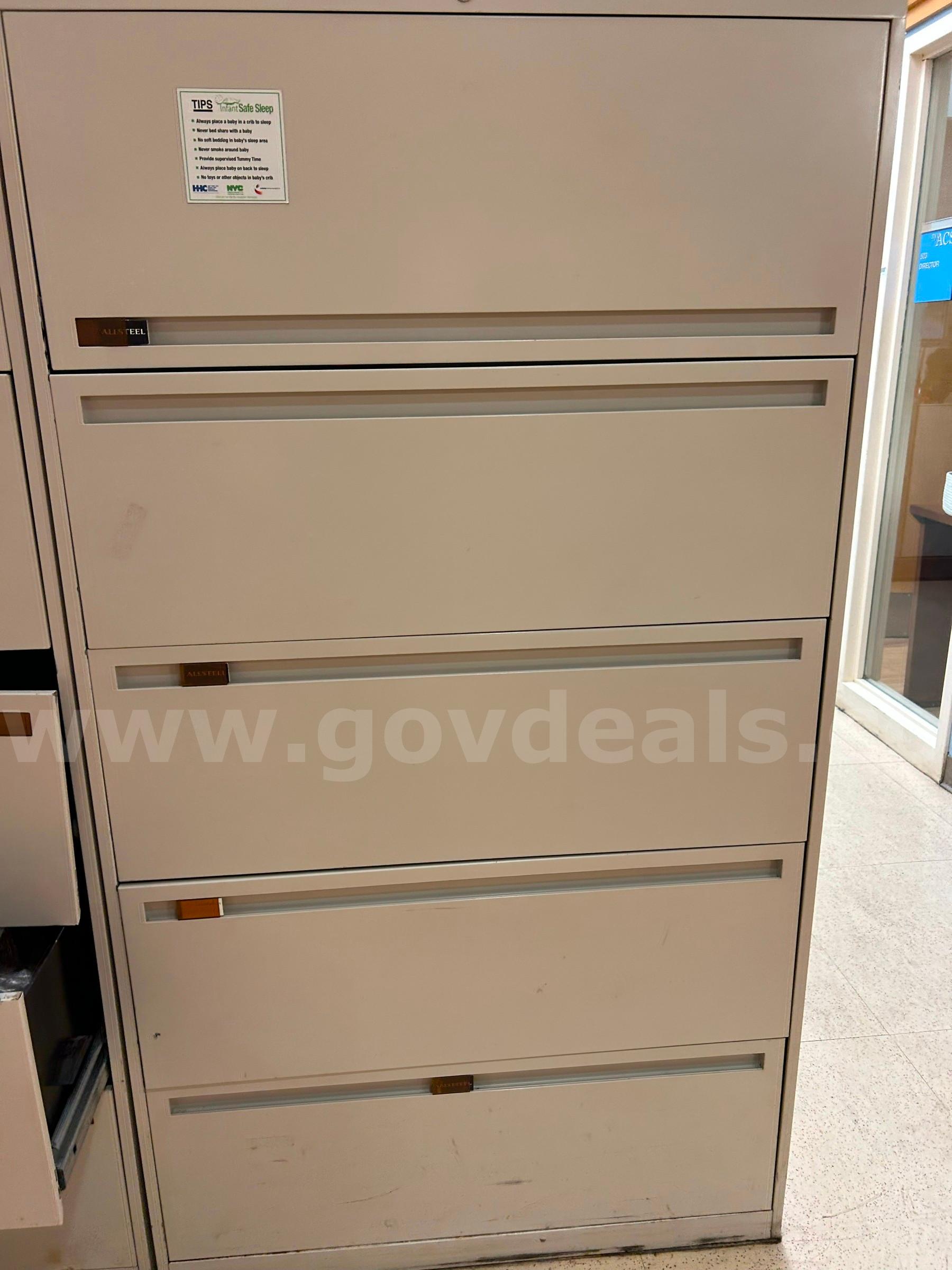 5 Drawer Cabinet QTY: 3   Government Surplus Auction - Photo #2