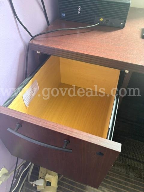 Four Drawer Wood Desks QTY: 2